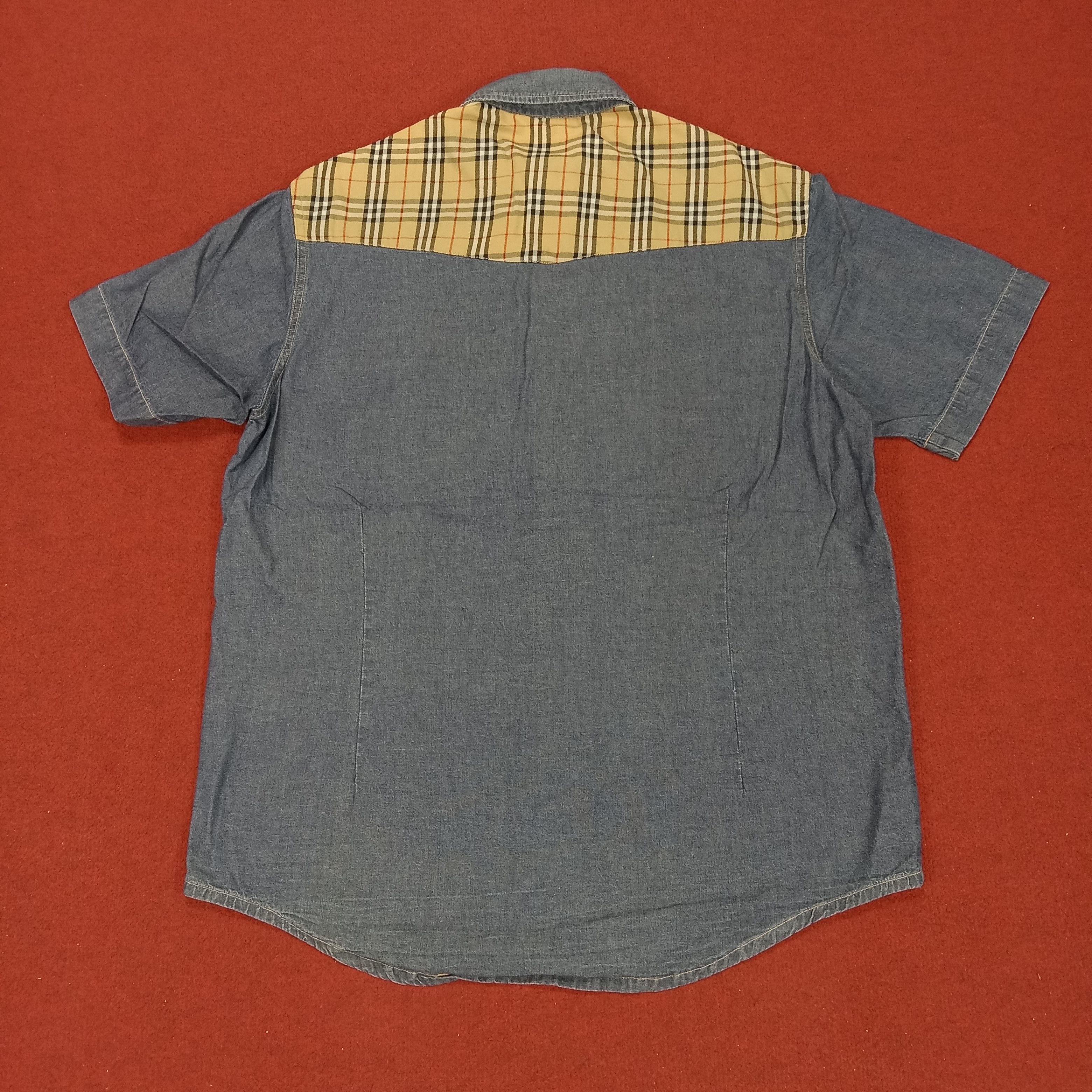 Burberry × Vintage Burberry London Luxury Brand Nova Check Design Casual Shirt Size US XL / EU 56 / 4 - 3 Thumbnail