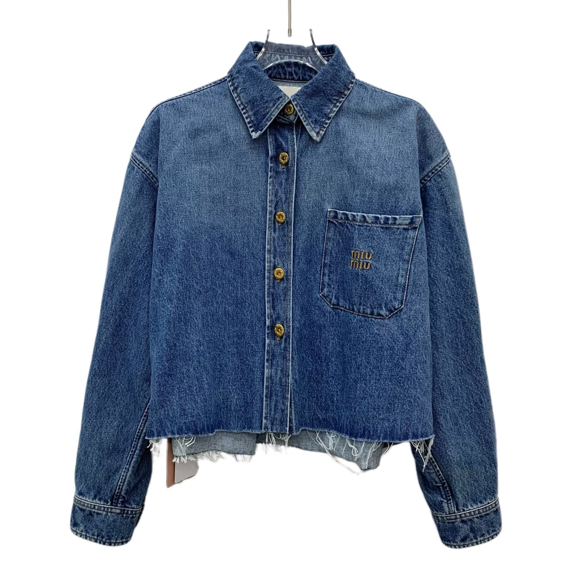 Miu Miu Miu Miu Retro Blue Jacket S Women Size S / US 4 / IT 40 - 1 Thumbnail