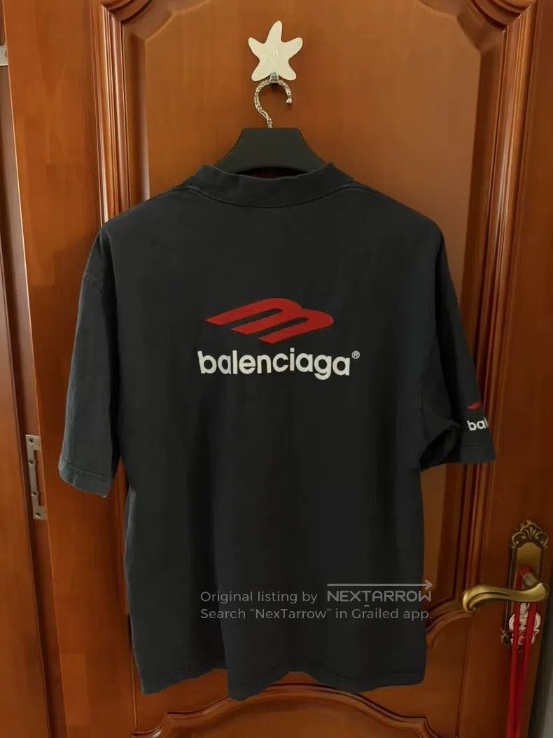 Balenciaga Balenciaga 3b Embroidered Logo Short Sleeve Size US XS / EU 42 / 0 - 2 Thumbnail