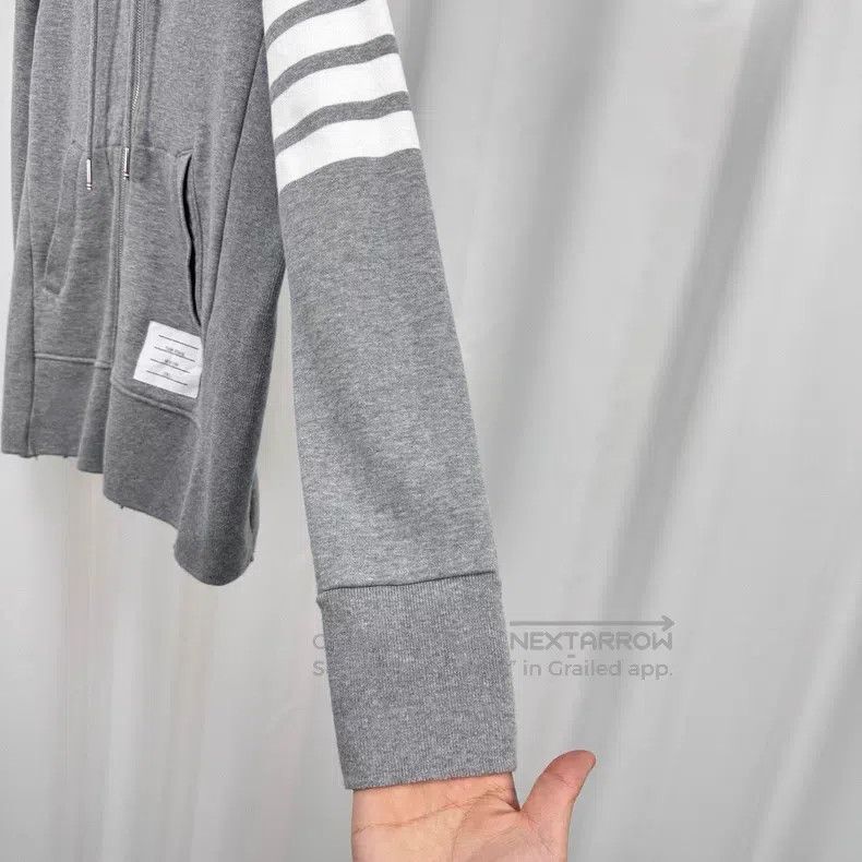 Thom Browne Thom Browne Gray Zip-Up Hoodie Size US S / EU 44-46 / 1 - 4 Thumbnail