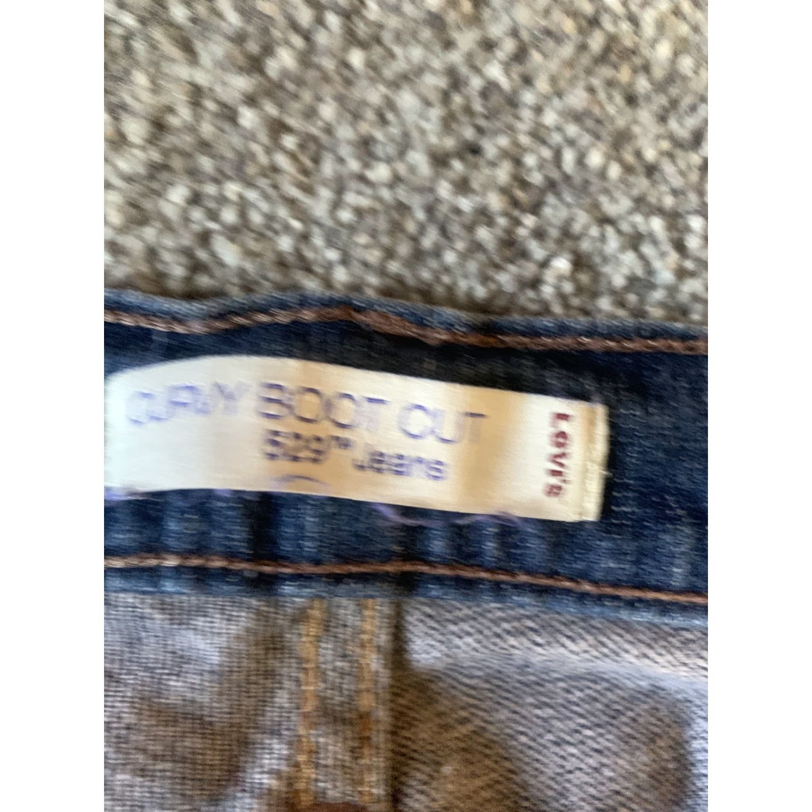 Levi's WOMENS Levi's 529 CURVY Bootcut BLUE Jeans 12 M 34x30 - Levi's Jeans Womens Bootcut 529 Medium Denim 9" Rise 30" Inseam Size 24" / US 00 / IT 34 - 3 Thumbnail