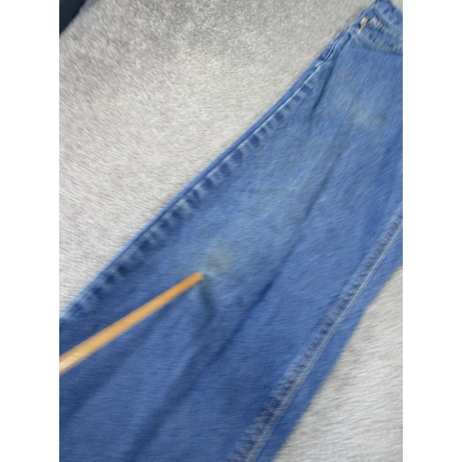 Vintage CAT Jeans 2112 Denim 30W 29L Mens Regular Blue Flame Resistant ATPV 16.0 Straight 30x29 - Preowned Burn Jeans CAT Brand Mens Jeans Blue 30x29 Size US 30 / EU 46 - 4 Thumbnail
