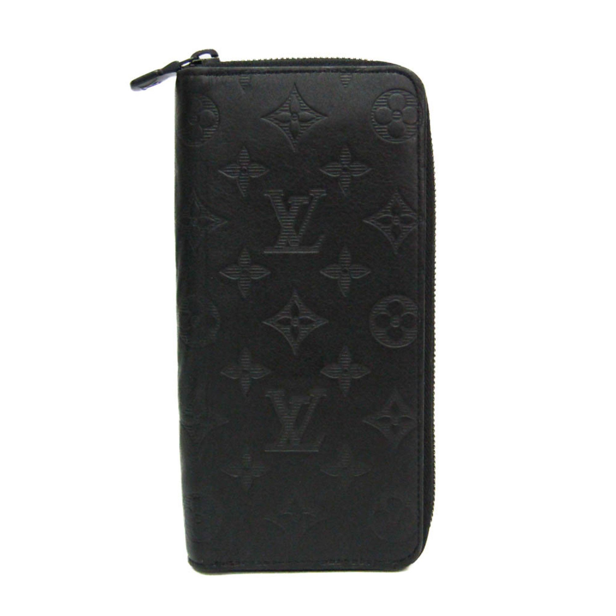 Louis Vuitton Zippy Wallet Vertical Monogram Shadow M62902 WomenMen Monogram Long Wallet (bi-fold) Noir