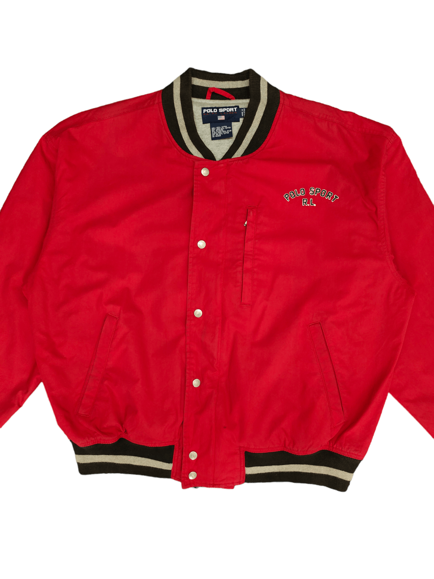 Polo Ralph Lauren 1990s Polo Sport R.L Ralph Lauren Bomber Jacket Size US XL / EU 56 / 4 - 1 Thumbnail