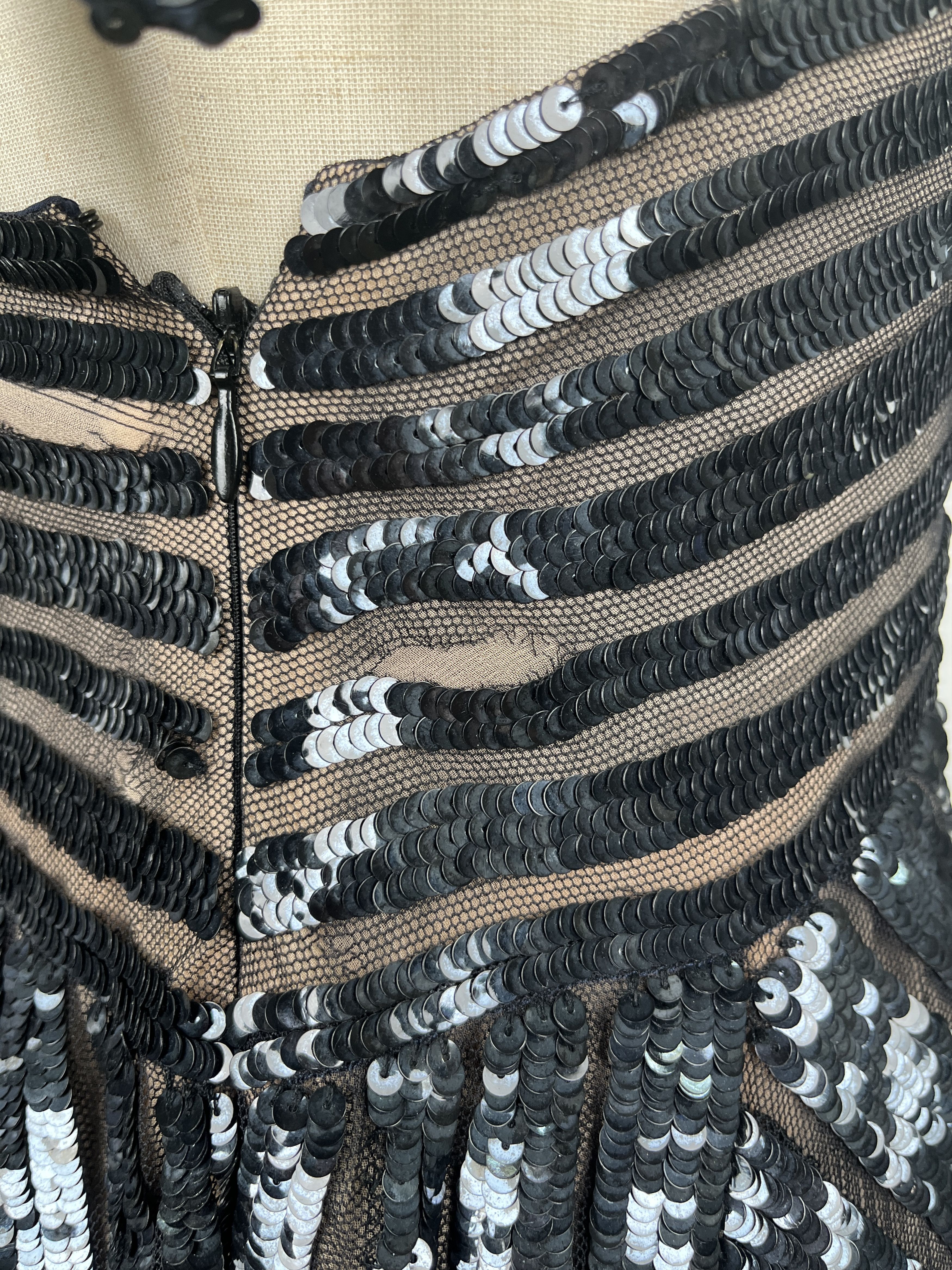 Ralph Lauren Ralph Lauren Black Beaded Low Back Dress Size XS / US 0-2 / IT 36-38 - 3 Thumbnail