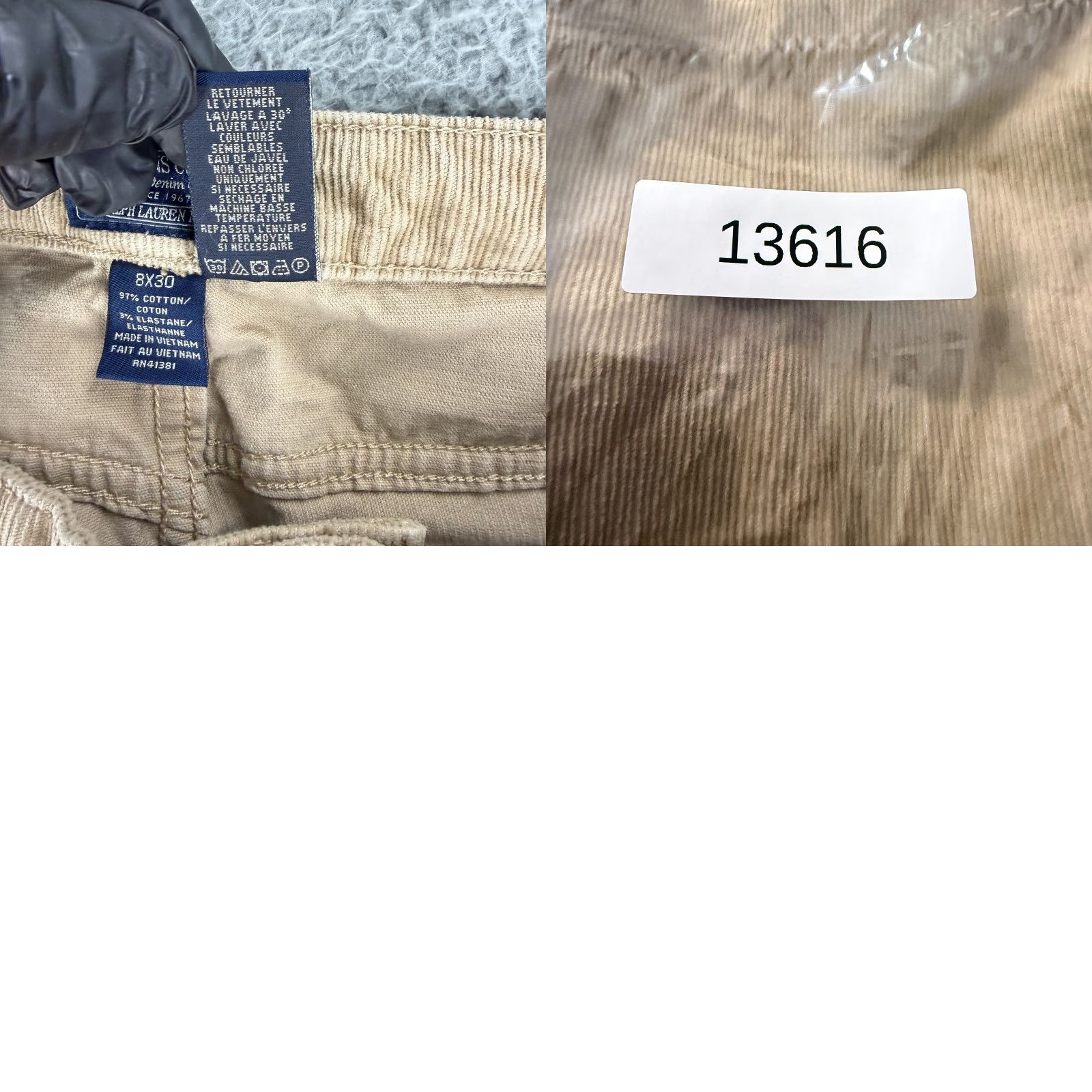Polo Ralph Lauren Polo Jeans Company Flared Corduroy Pants Womens Size 8 Brown Low-Rise Casual Pants Size 30" / US 8 / IT 44 - 9 Thumbnail