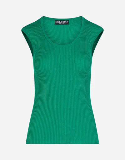 o1y0925 Sleeveless Sweater in Green