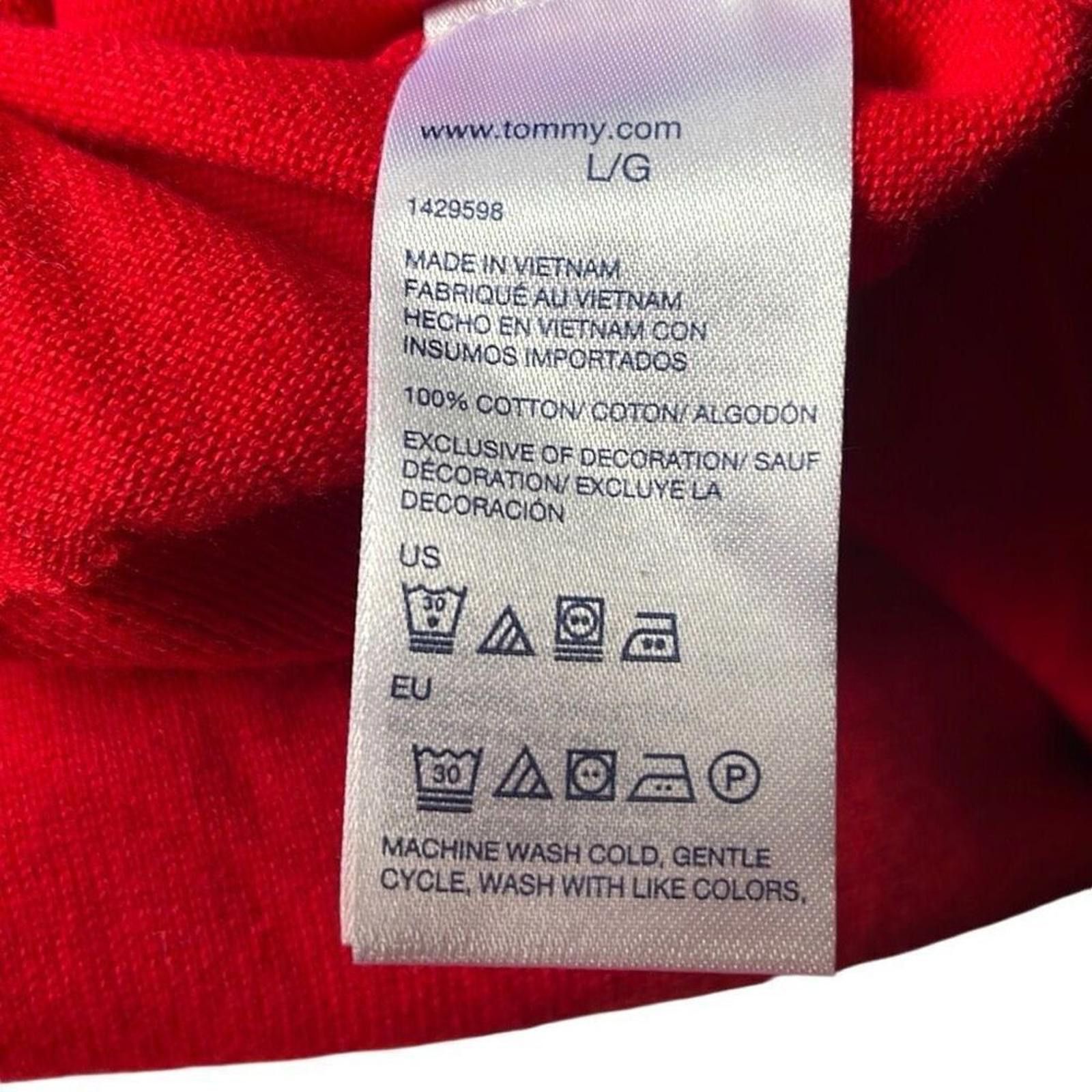Tommy Hilfiger Tommy Hilfiger men's red cotton sweater large Size US L / EU 52-54 / 3 - 3 Thumbnail
