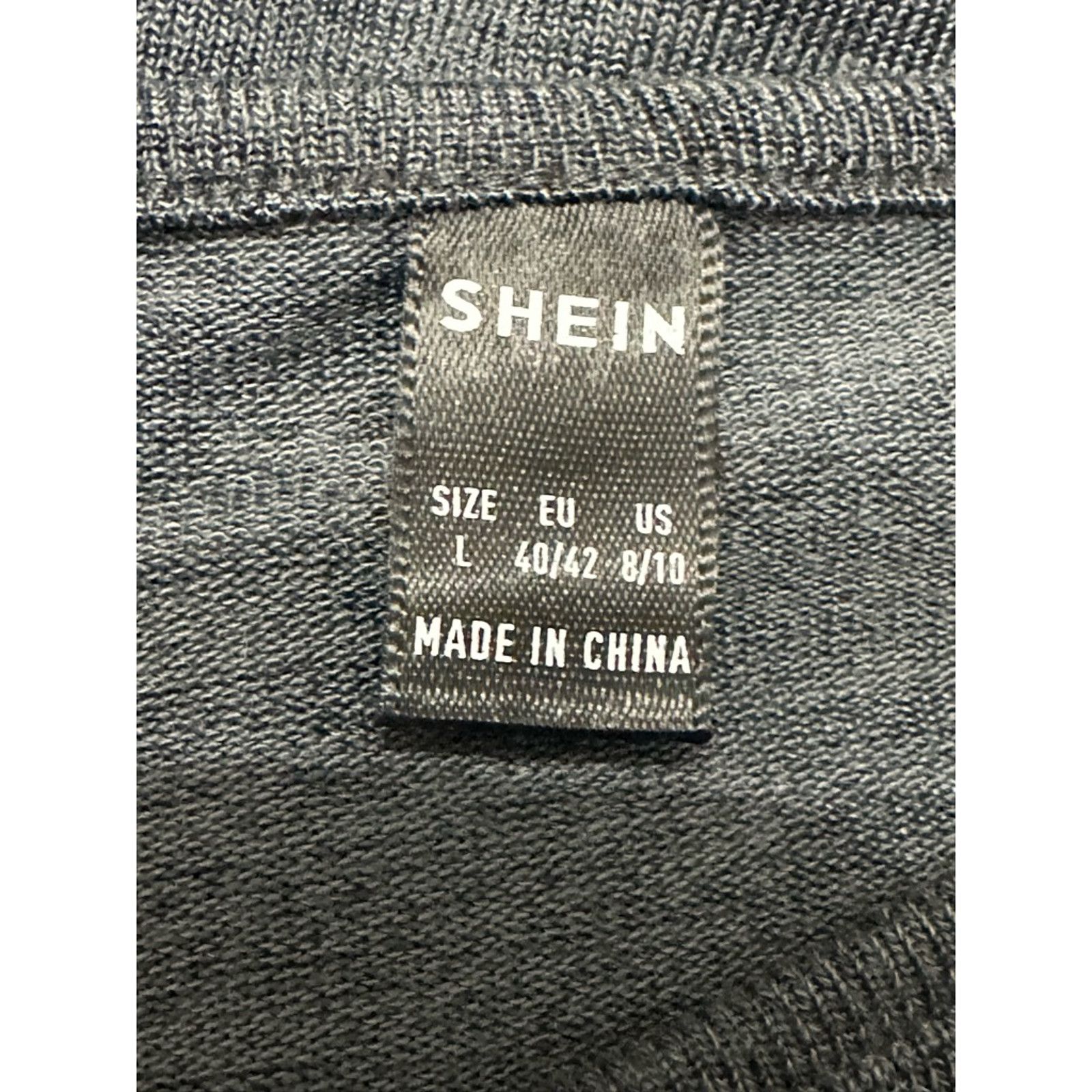 Shein Shein T-Shirt Fair Isle Pattern Short Sleeves Gray/Multi L Size L / US 10 / IT 46 - 7 Thumbnail