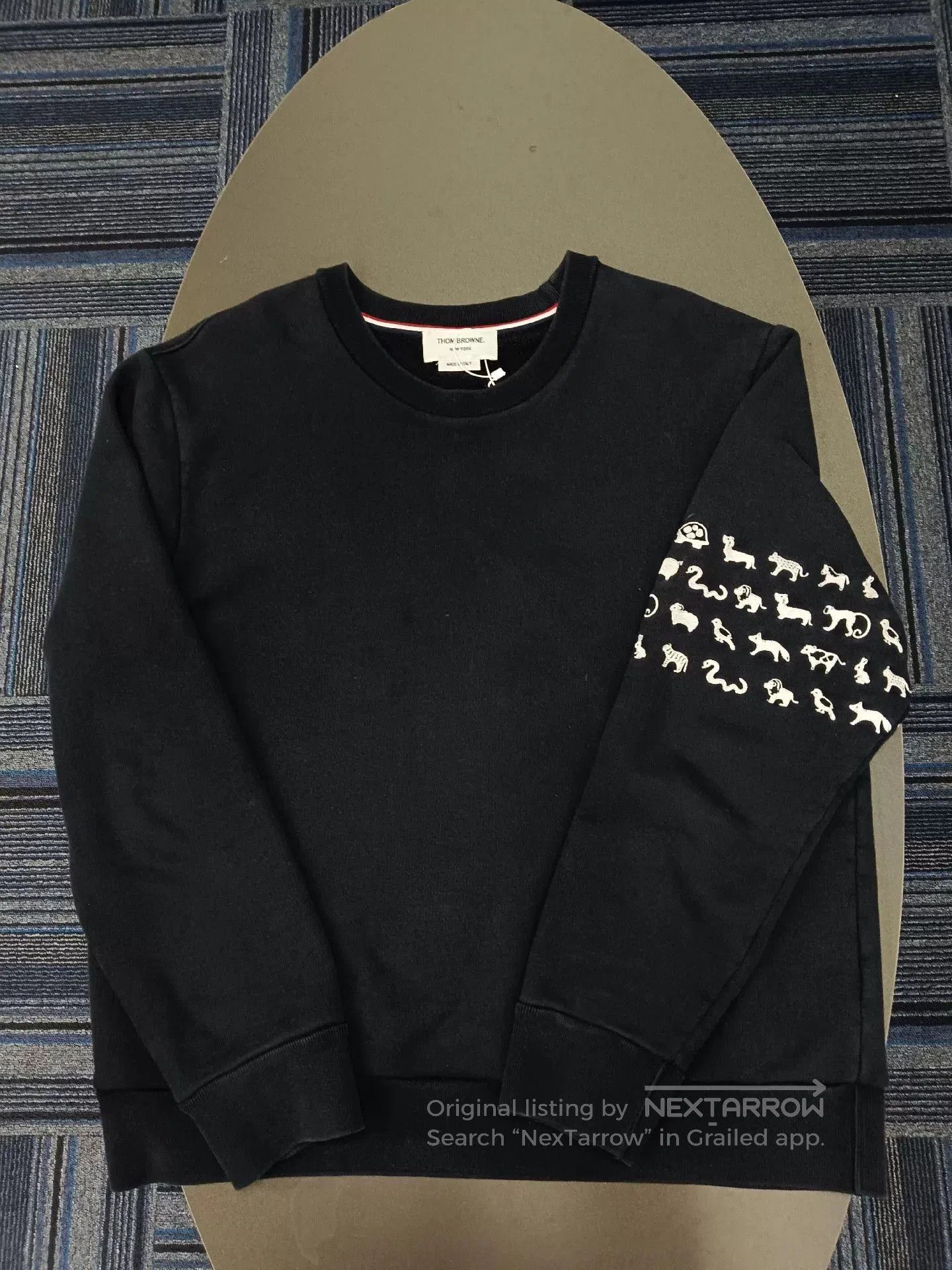 Thom Browne thombrowne classic striped embroidered sweatshirt. Size US L / EU 52-54 / 3 - 1 Thumbnail