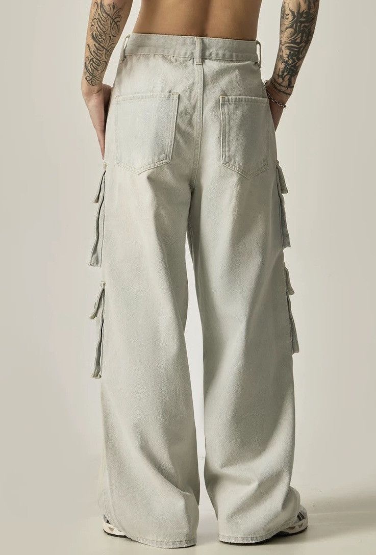Retro y2k multi pocket baggy skate cargo pants