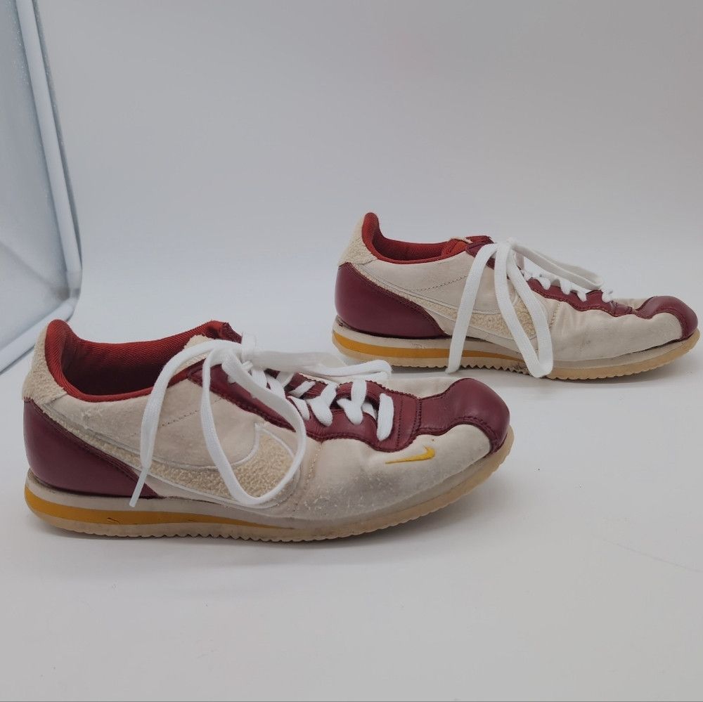 Nike Nike ID Custom 2018 Nylon Cortez Sz 8.5 Burgundy and Cream Size US 8.5 / EU 41-42 - 6 Thumbnail