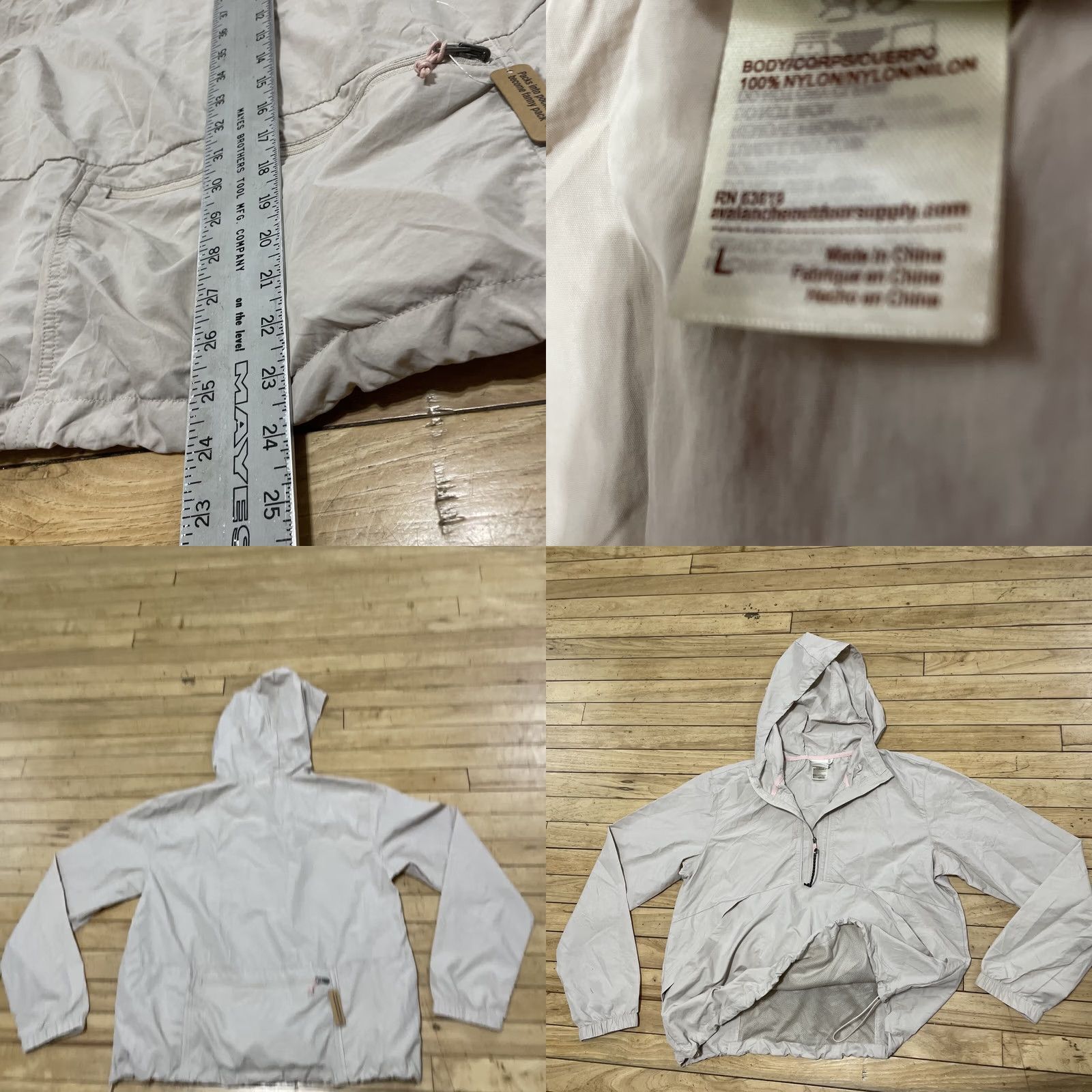 Avalanche VINTAGE Avalanche Windbreaker Jacket Women L Gray UL Packable Belt Climb Hike Gorp NEW Size L / US 10 / IT 46 - 9 Thumbnail