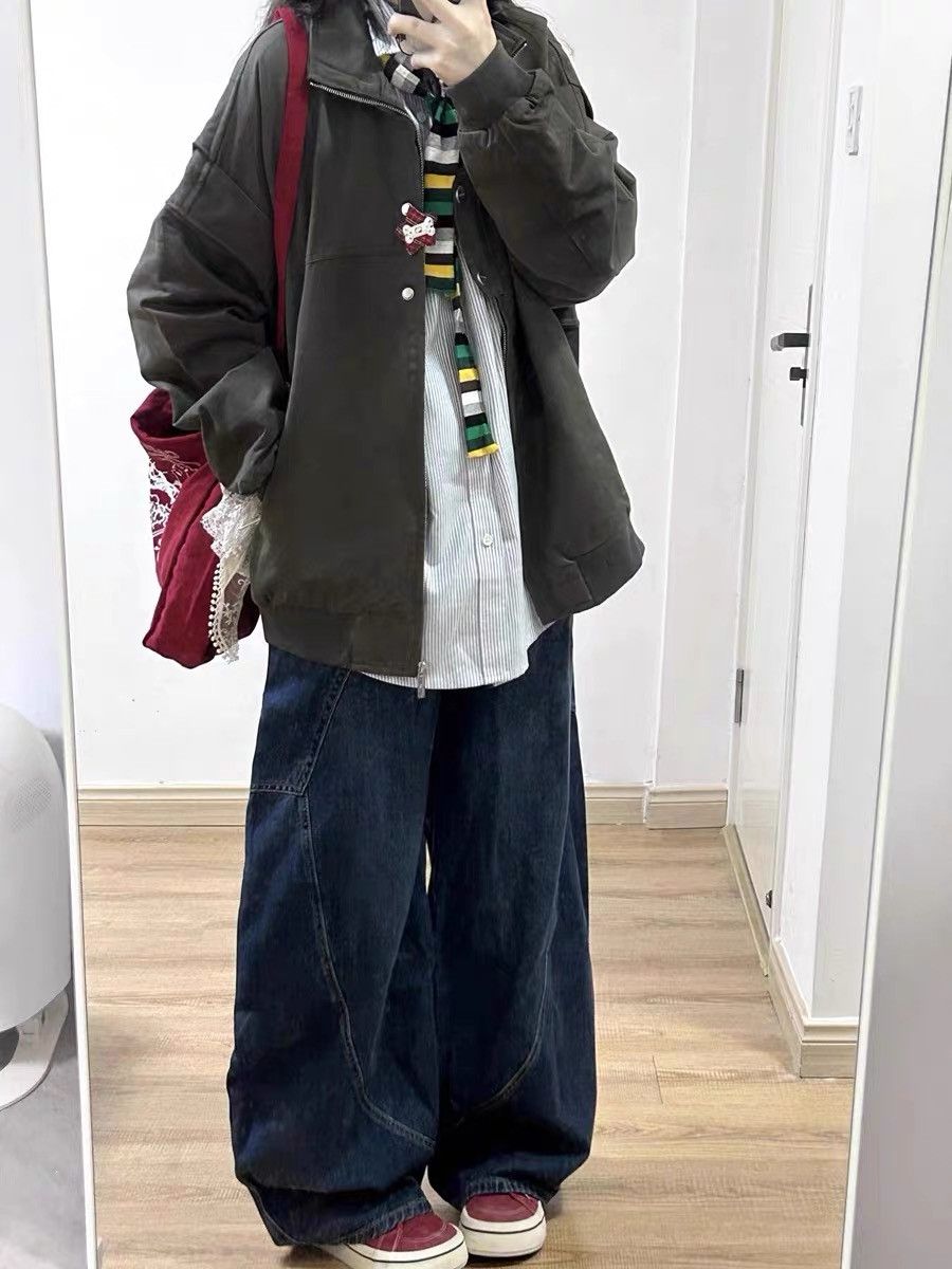 Japanese Brand × Jean Blue Baggy Denim Jeans Vintage Style Size US 26 / EU 42 - 4 Thumbnail