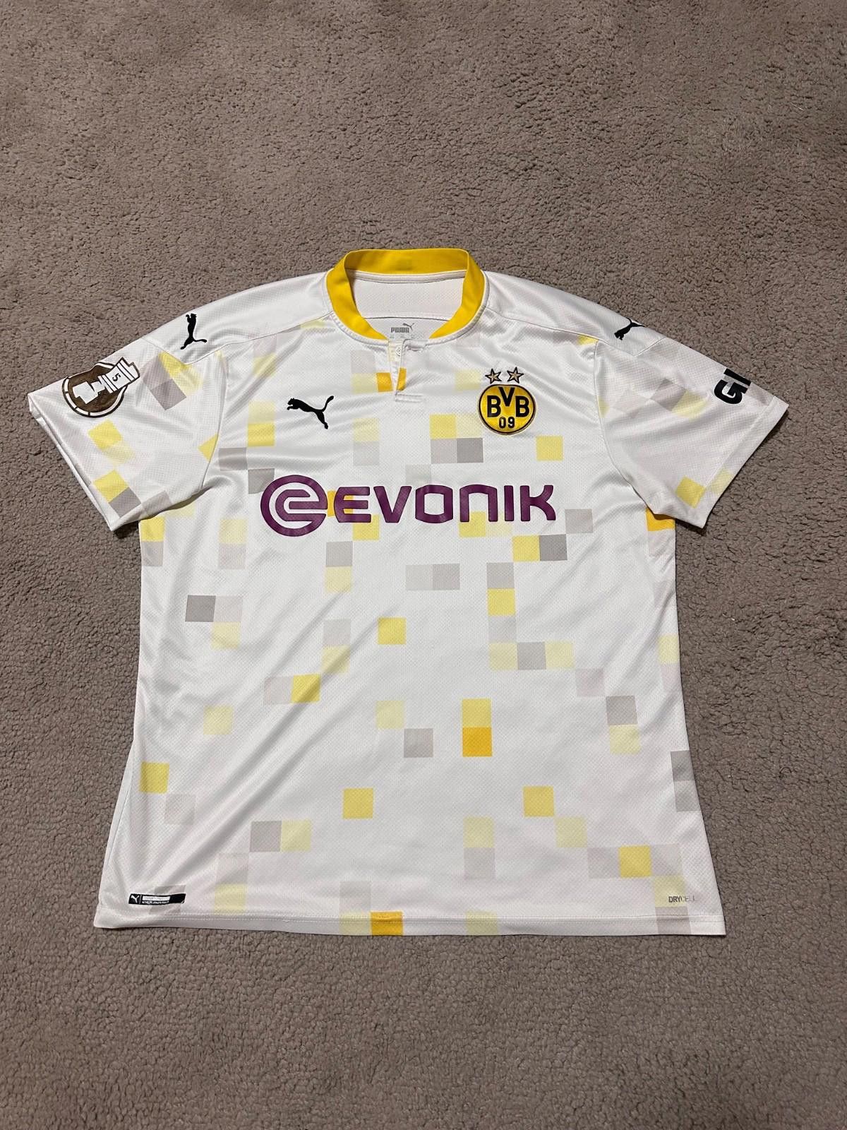 Puma BORUSSIA DORTMUND 2020 SHIRT SOCCER JERSEY PUMA #24 MEUNIER Size US XXL / EU 58 / 5 - 1 Thumbnail