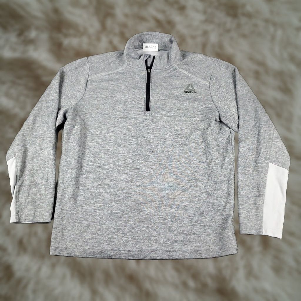 Reebok Reebok Mens Medium Gray 1/4 Zip Pullover Sweater Size US M / EU 48-50 / 2 - 1 Thumbnail