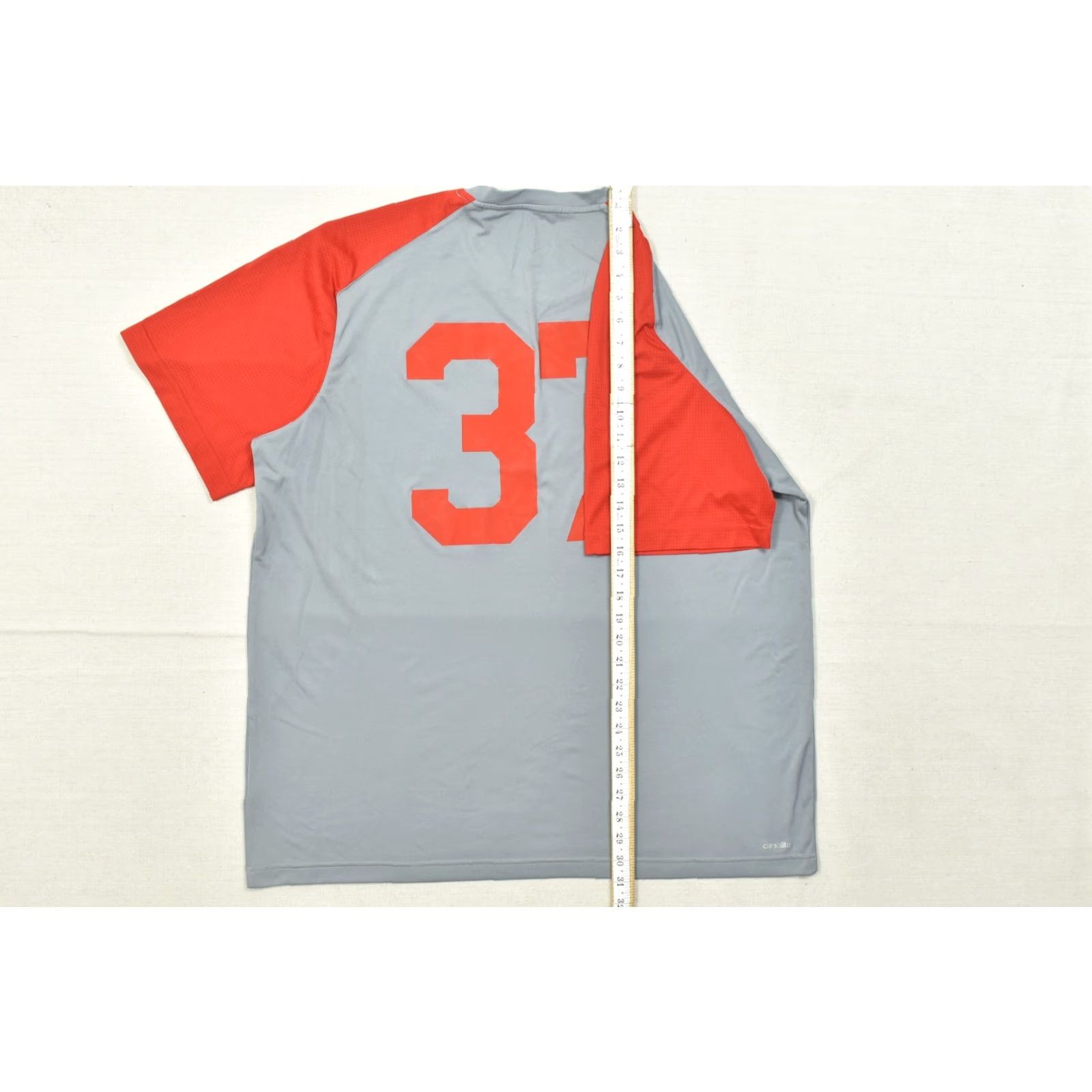 Adidas Adidas Climalite Miami Hurricanes #37 T-Shirt Men 2XL Grey Red Raglan Athletic Size US XXL / EU 58 / 5 - 5 Thumbnail