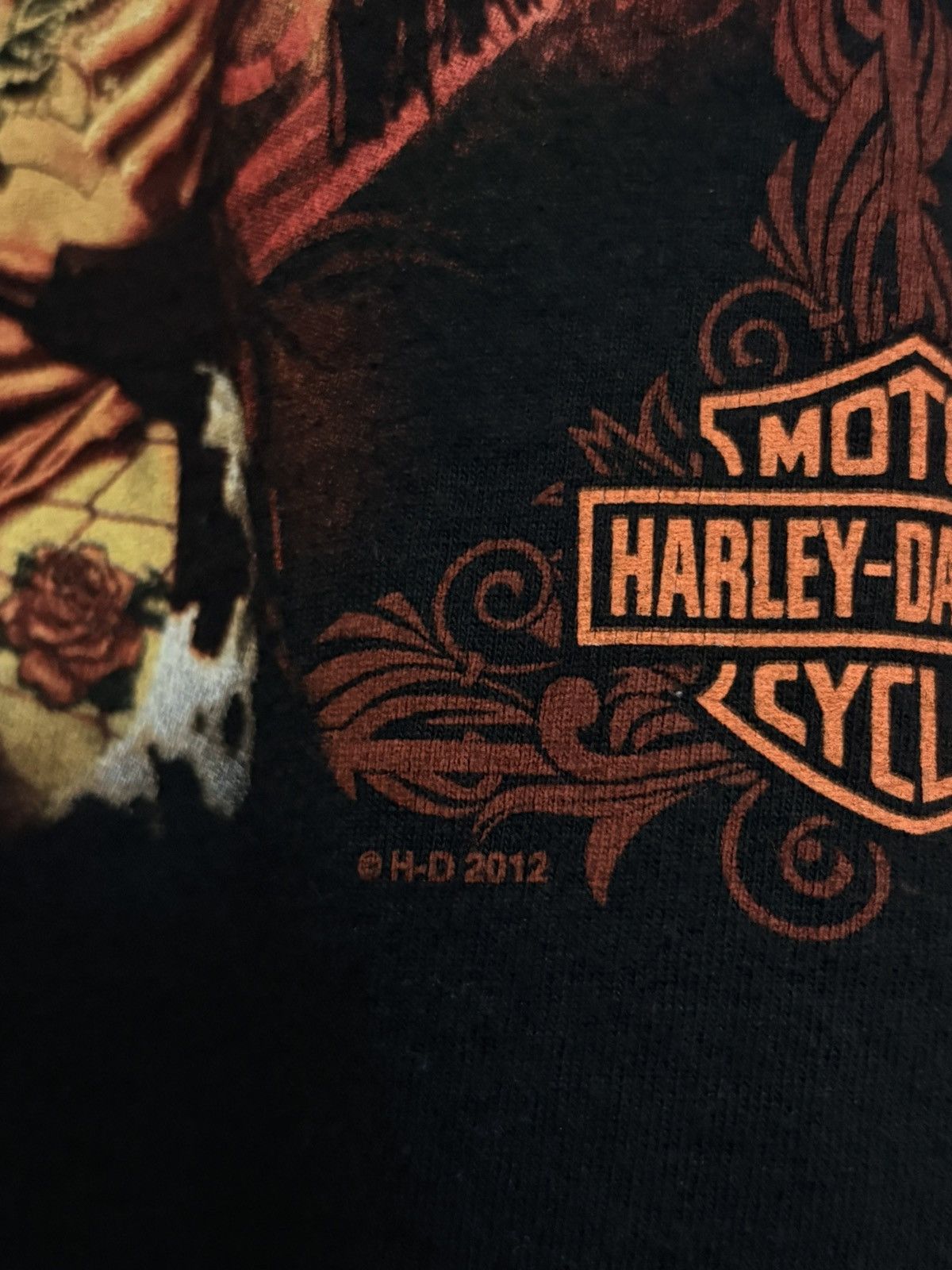 Harley Davidson Harley Davidson Vintage 2000’s Pin Up Girl Tee shirt Size US XL / EU 56 / 4 - 4 Thumbnail
