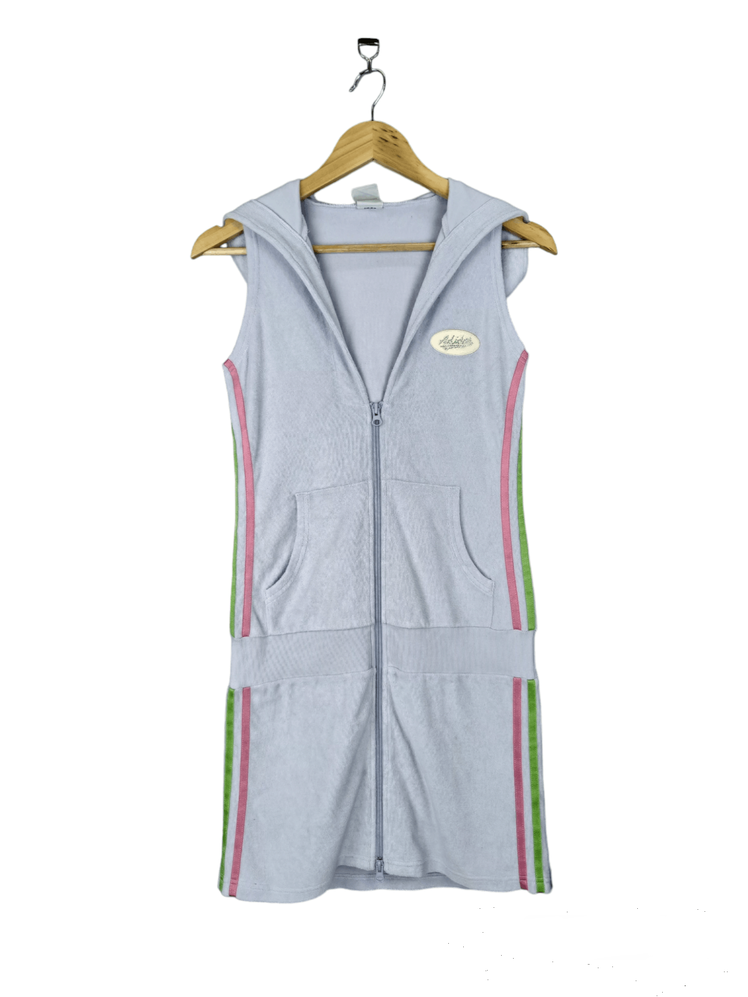 Adidas Vintage Y2k ADIDAS Hoodie Mini Dress Size M / US 6-8 / IT 42-44 - 1 Thumbnail