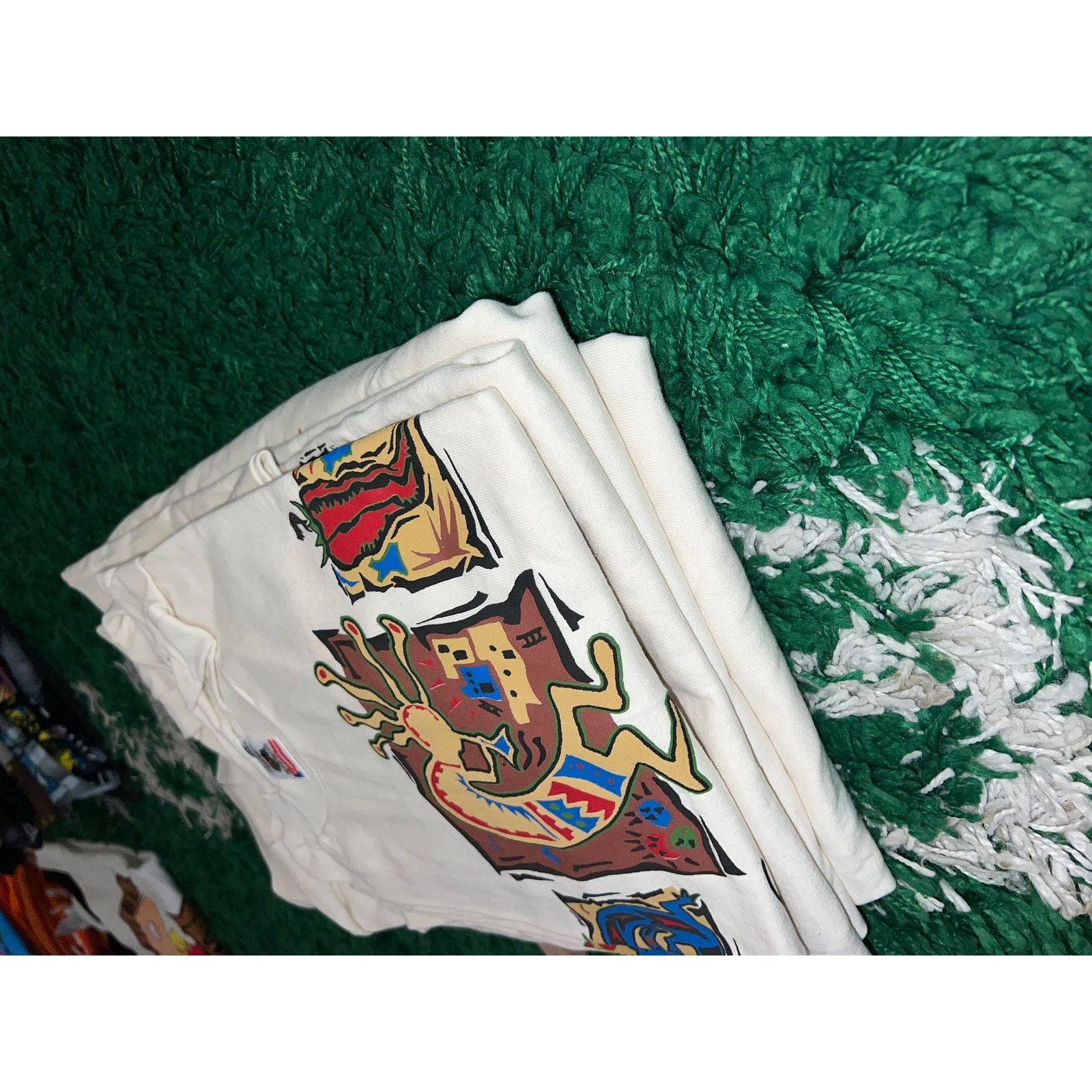 Fruit Of The Loom Vintage Aboriginal Dancer Shirt Kokopelli Tee VTG 90s L Size US L / EU 52-54 / 3 - 10 Thumbnail