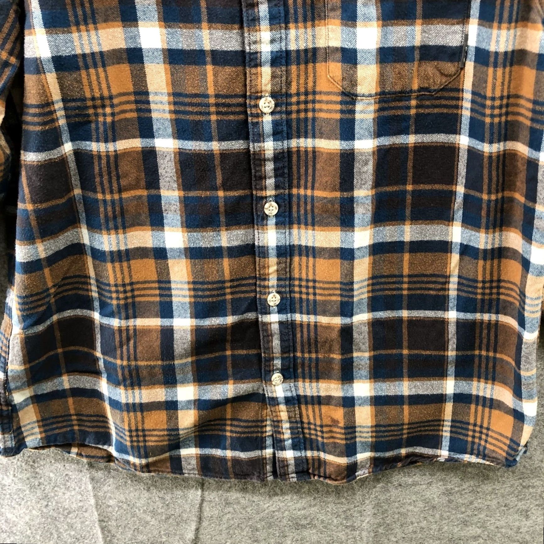 Eddie Bauer VINTAGE Eddie Bauer Flannel Shirt Mens L Classic Fit Brown Blue Plaid Thick Cotton Size US L / EU 52-54 / 3 - 4 Thumbnail