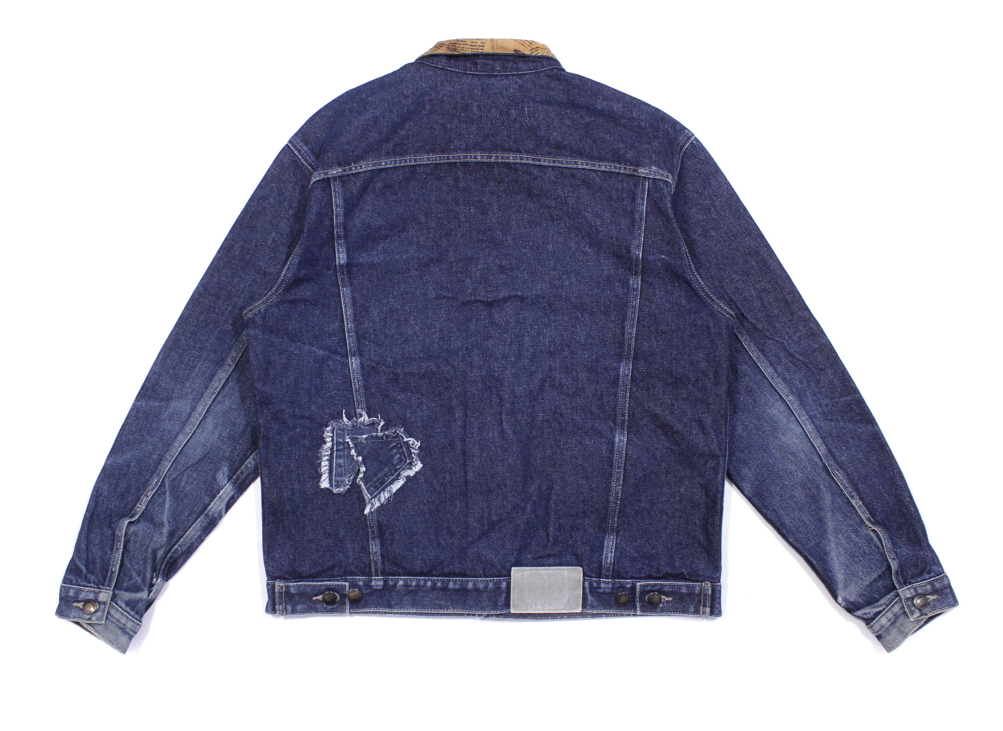 Marithe + Francois Girbaud Denim Faded Trucker Jacket Vintage Size US M / EU 48-50 / 2 - 2 Thumbnail