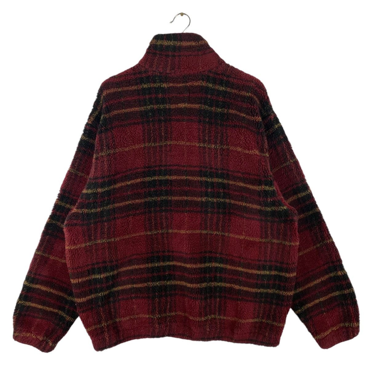 Vintage × Woolrich Woolen Mills Vintage Woolrich Tartan Plaid Half Zip Fleece Size US XL / EU 56 / 4 - 10 Thumbnail