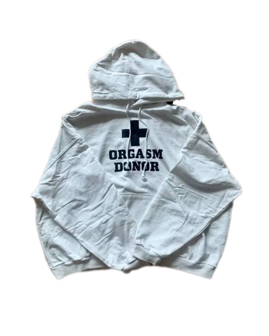 ☆人気【Project G/R】Verified Orgasm Donor Hoodie Dirty Buy Project G/R Orgasm Donor Hoodie Washed Black | SASOM