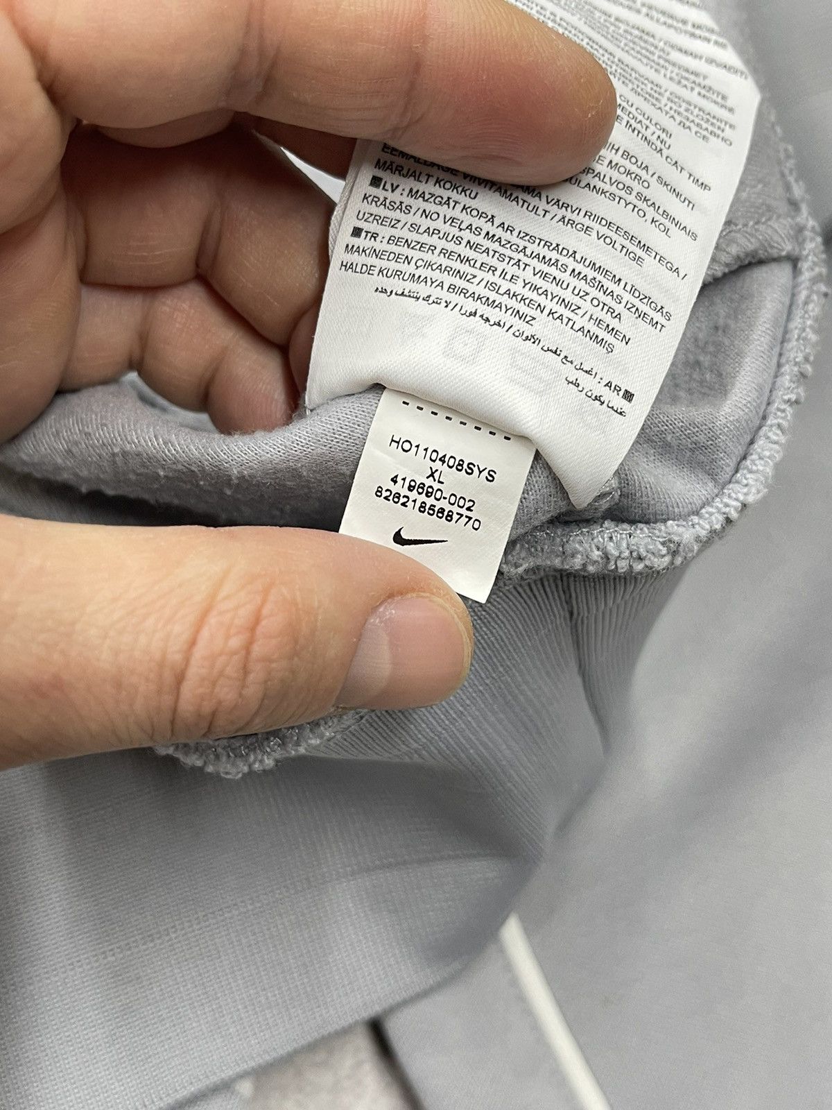 Nike Vintage Nike Athletic Track Jacket Grey Drill Y2K ACG TN Size US XL / EU 56 / 4 - 11 Thumbnail