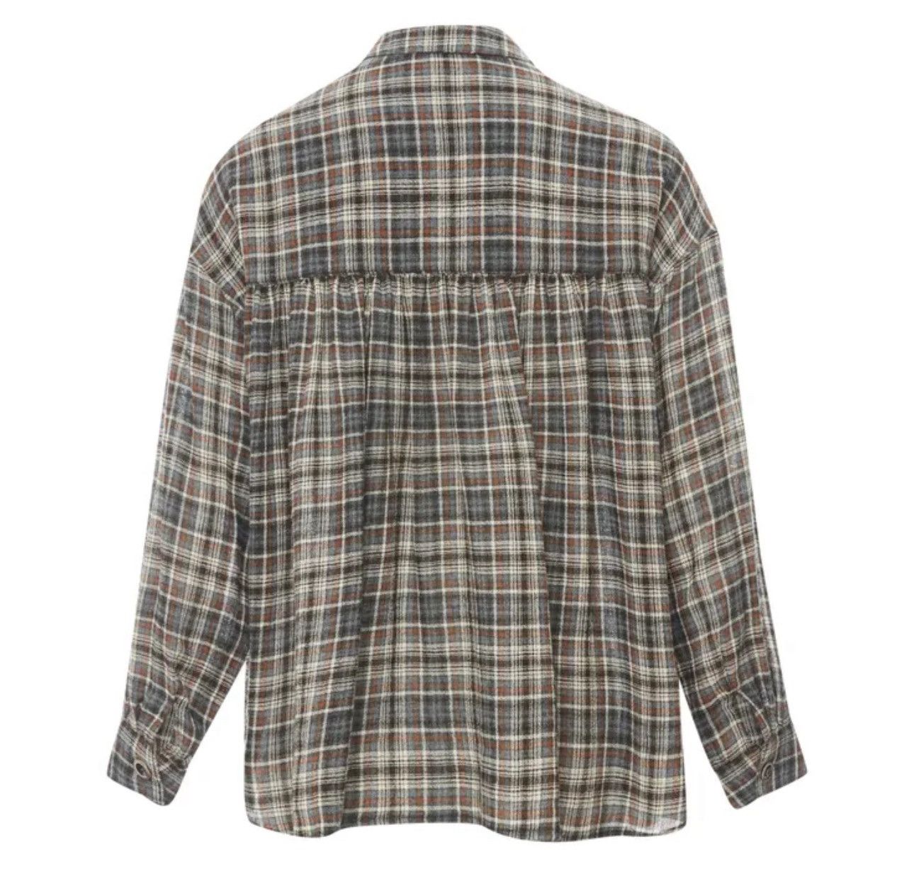 Sezane Sessùn Checkered Woll Blend Button Up Size S / US 4 / IT 40 - 11 Thumbnail