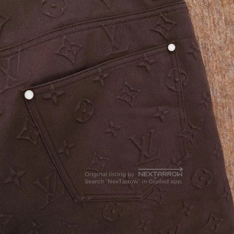 Louis Vuitton Louis Vuitton SS25 Logo Print Denim Jeans. Size US 38 / EU 54 - 4 Thumbnail