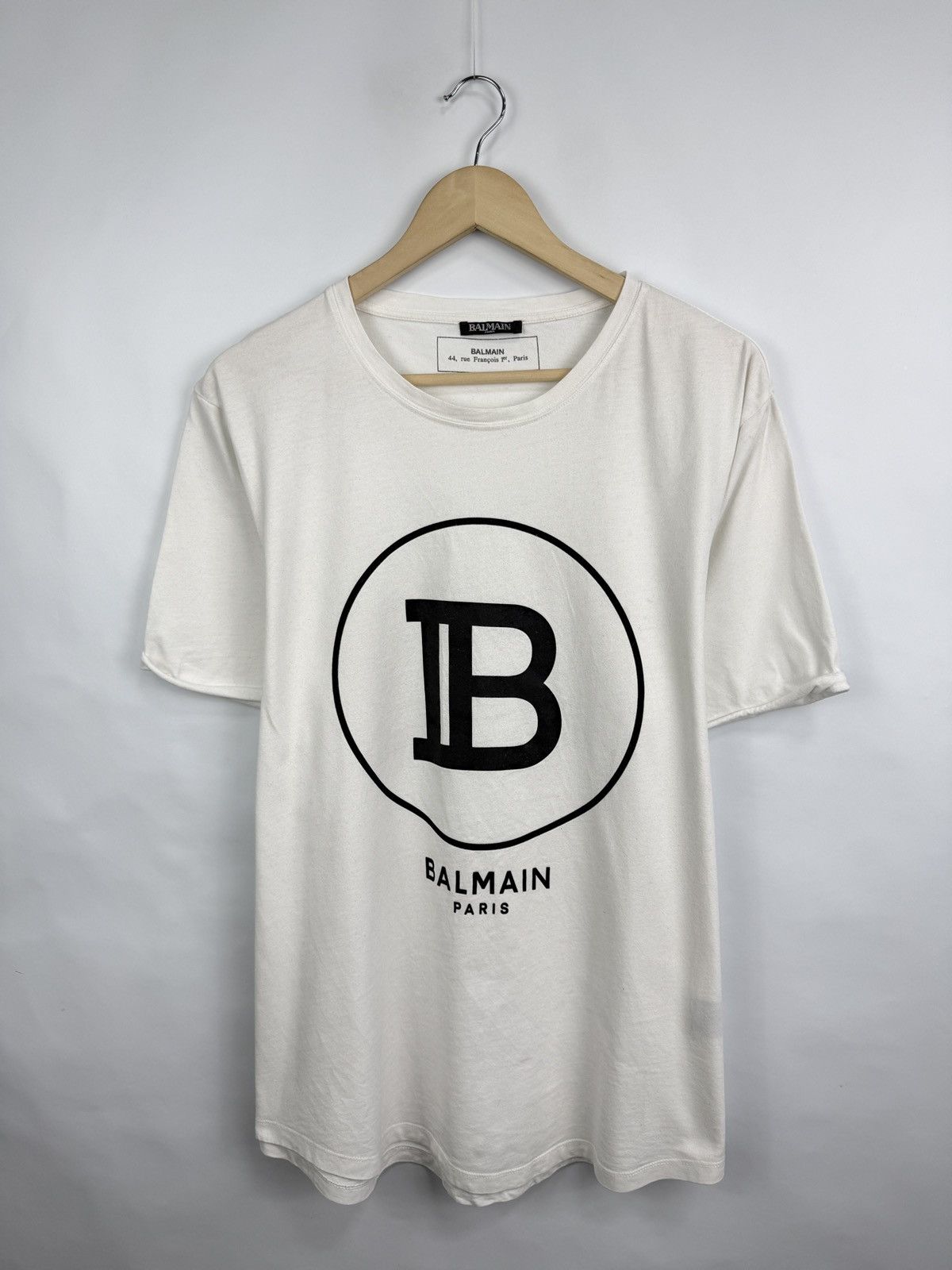 Balmain 🇫🇷 Balmain Paris Luxury T-Shirt Made in France Rare Retro Y2 Size US XL / EU 56 / 4 - 2 Thumbnail