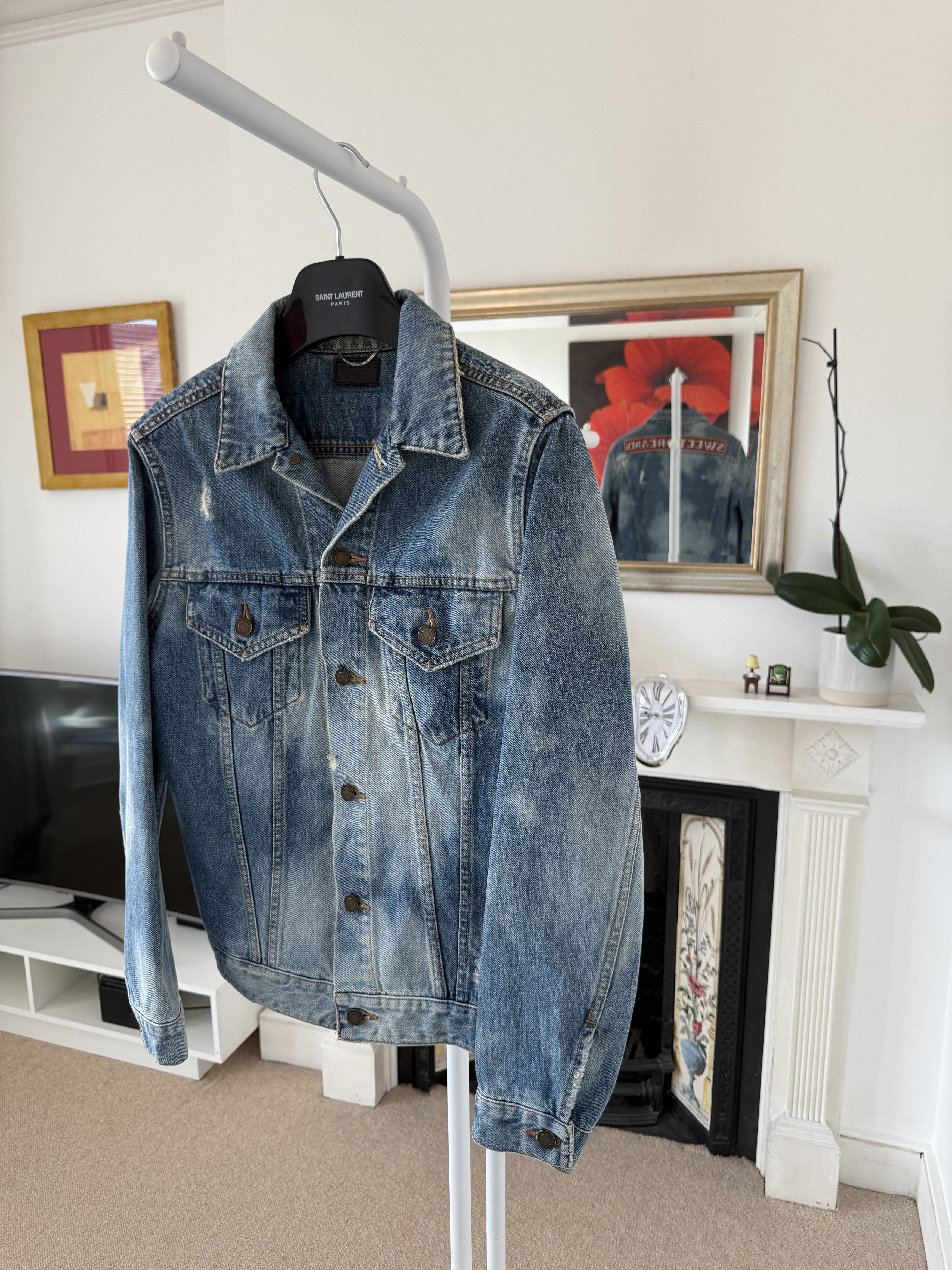 Hedi Slimane × Saint Laurent Paris SS16 Saint Laurent Sweet Dreams Denim Jacket Size US S / EU 44-46 / 1 - 5 Thumbnail