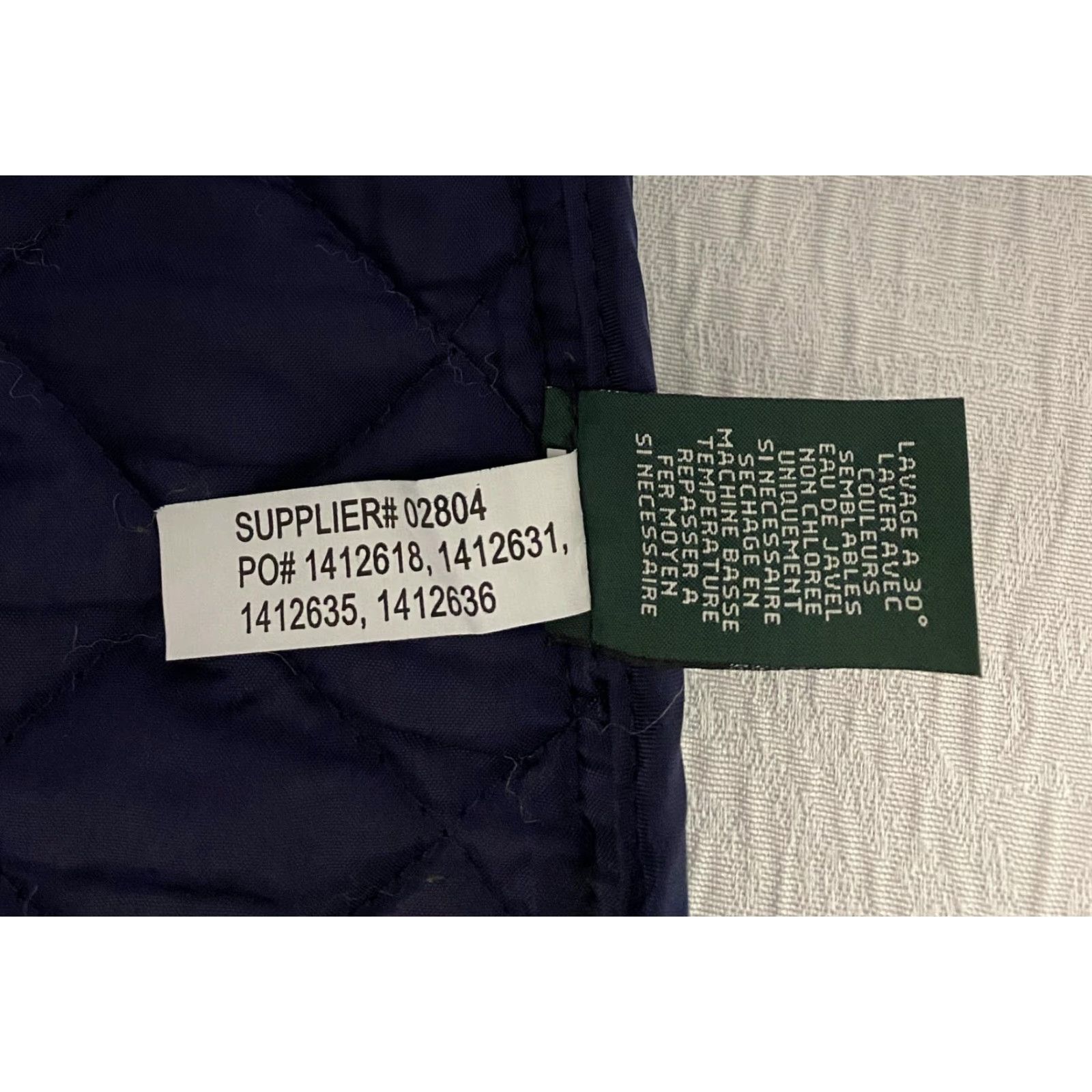 Ralph Lauren Lauren Jeans Co Ralph Lauren Jacket Womens Large Blue Quilted Cotton Collarless Size 36" / US 14 / IT 50 - 4 Thumbnail