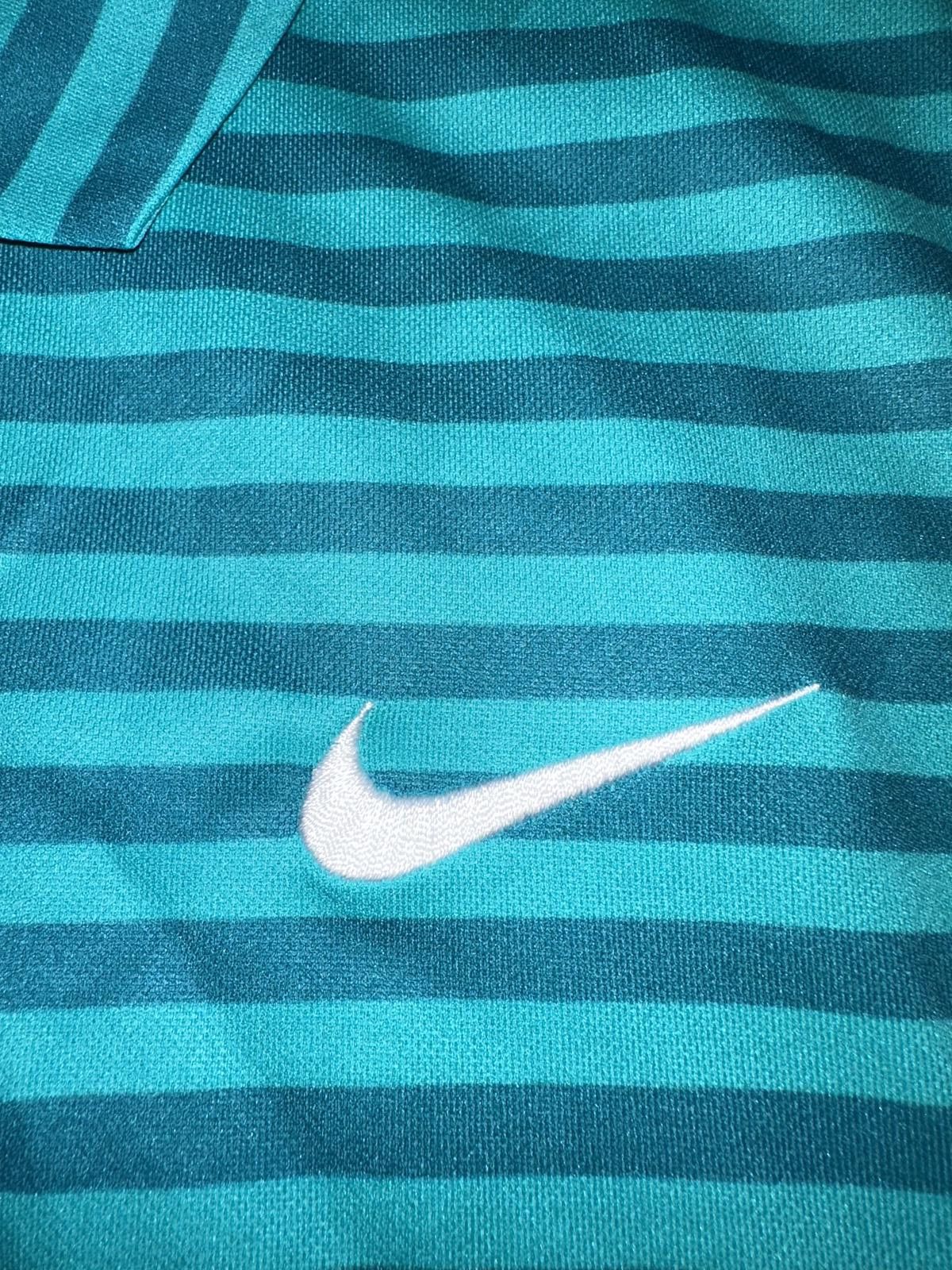 Nike Nike Men's Dry Essential Teal Stripe Golf Polo Shirt Sample Size US M / EU 48-50 / 2 - 4 Thumbnail