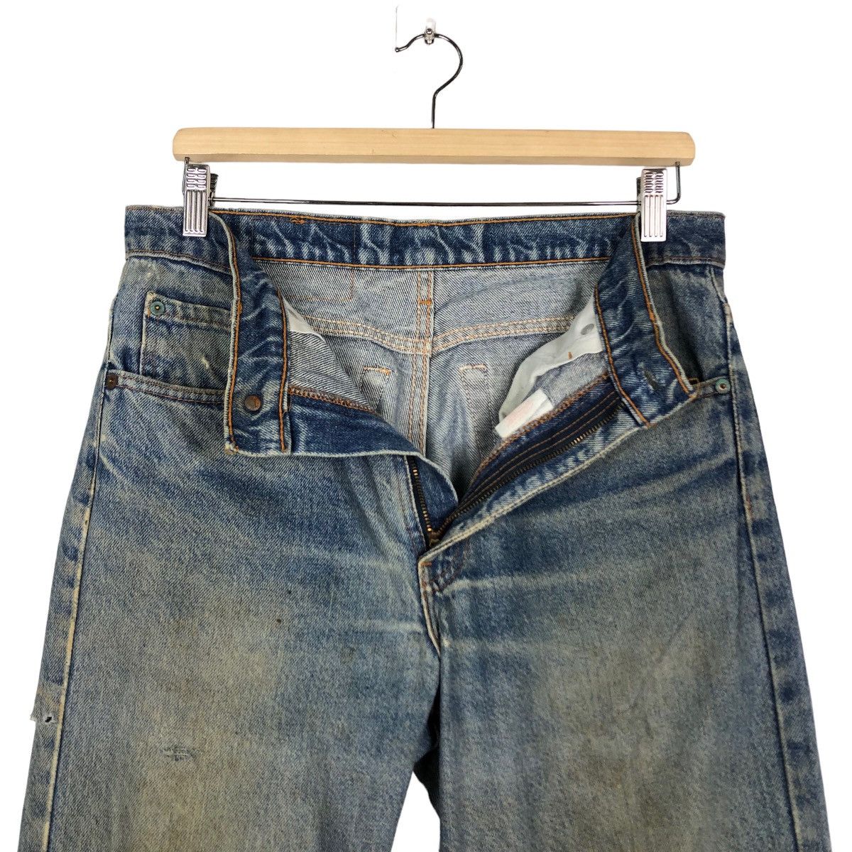 Levi's 🔥Vintage Distressed Denim Jeans Levi’s Size US 32 / EU 48 - 13 Thumbnail