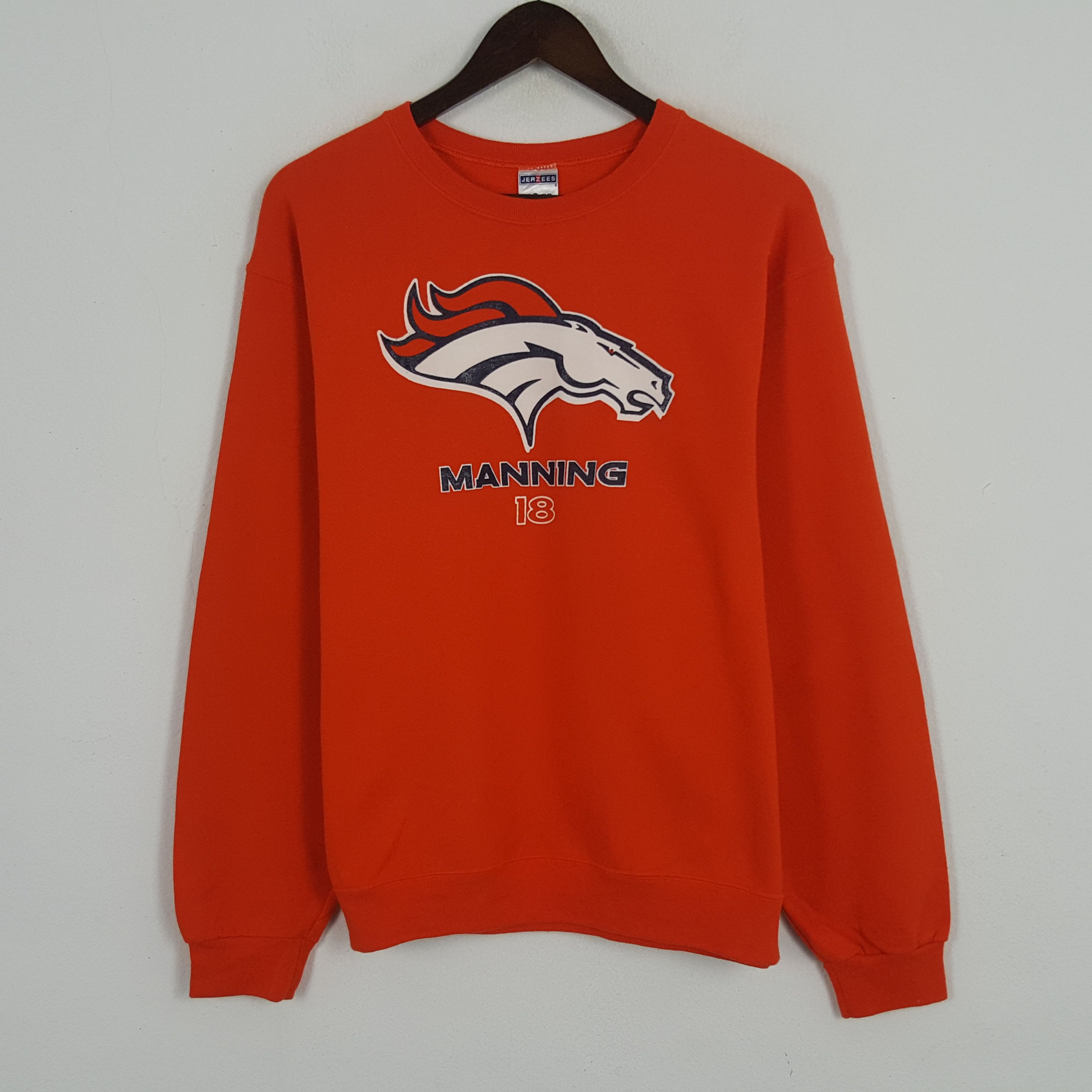 Jerzees × Vintage Vintage Manning 18 Sweatshirt Size US M / EU 48-50 / 2 - 1 Thumbnail