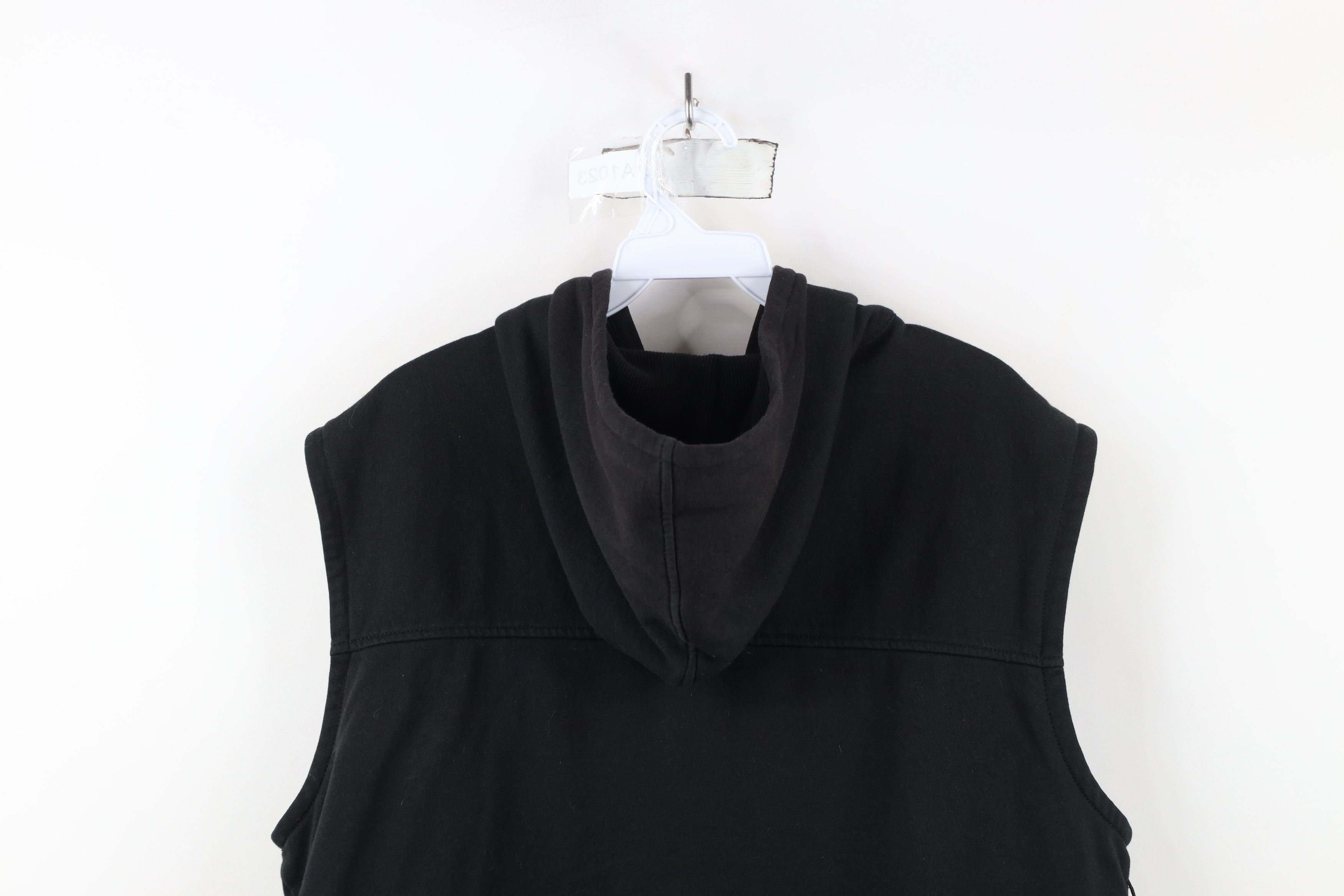 Harley Davidson × Vintage Vintage Harley Davidson Spell Out Sleeveless Full Zip Hoodie Size US L / EU 52-54 / 3 - 13 Thumbnail