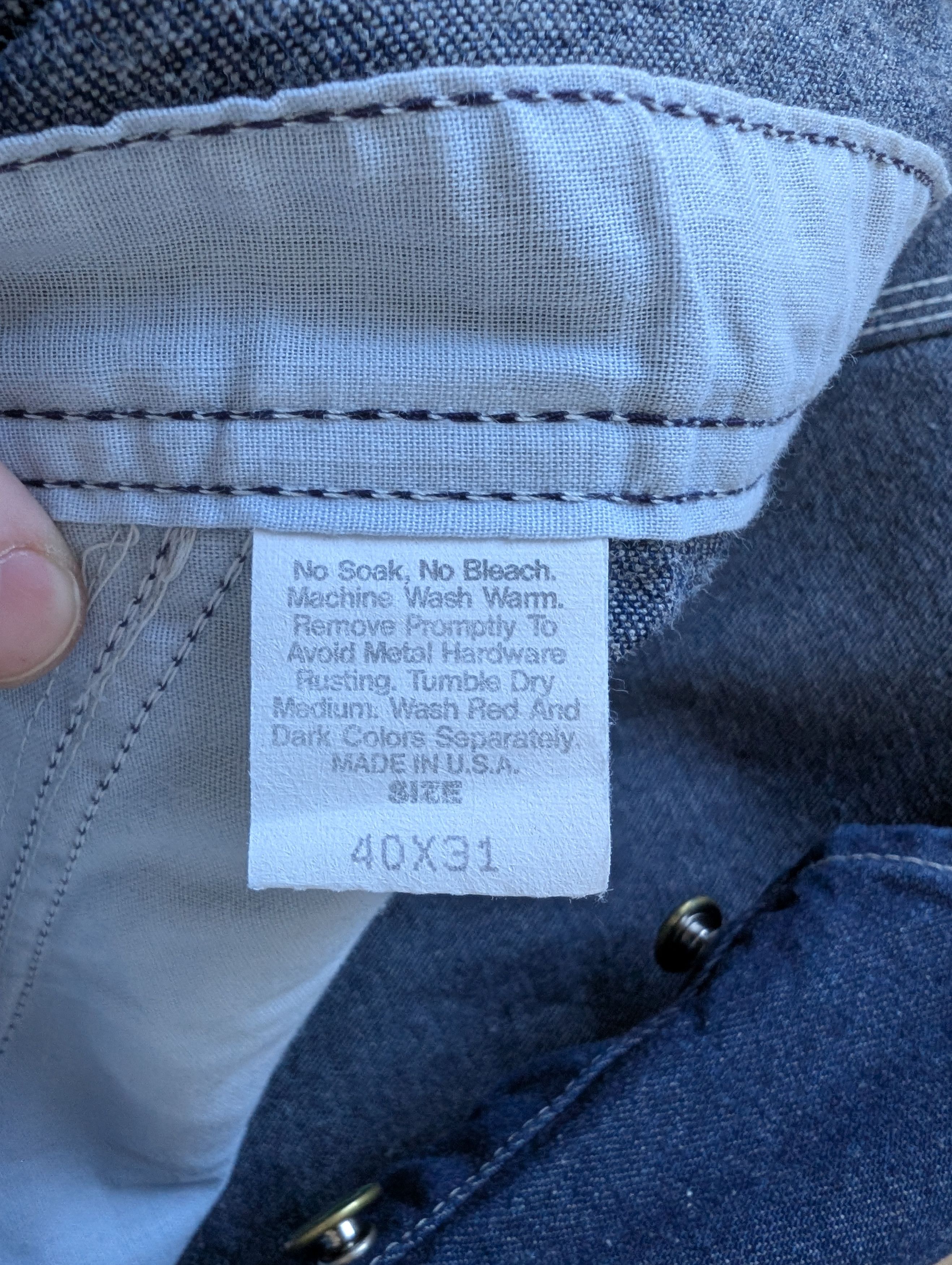 Other Vintage OshKosh B'gosh Vestback Denim Overalls Mens 40 x 31 Size US 40 / EU 56 - 6 Thumbnail