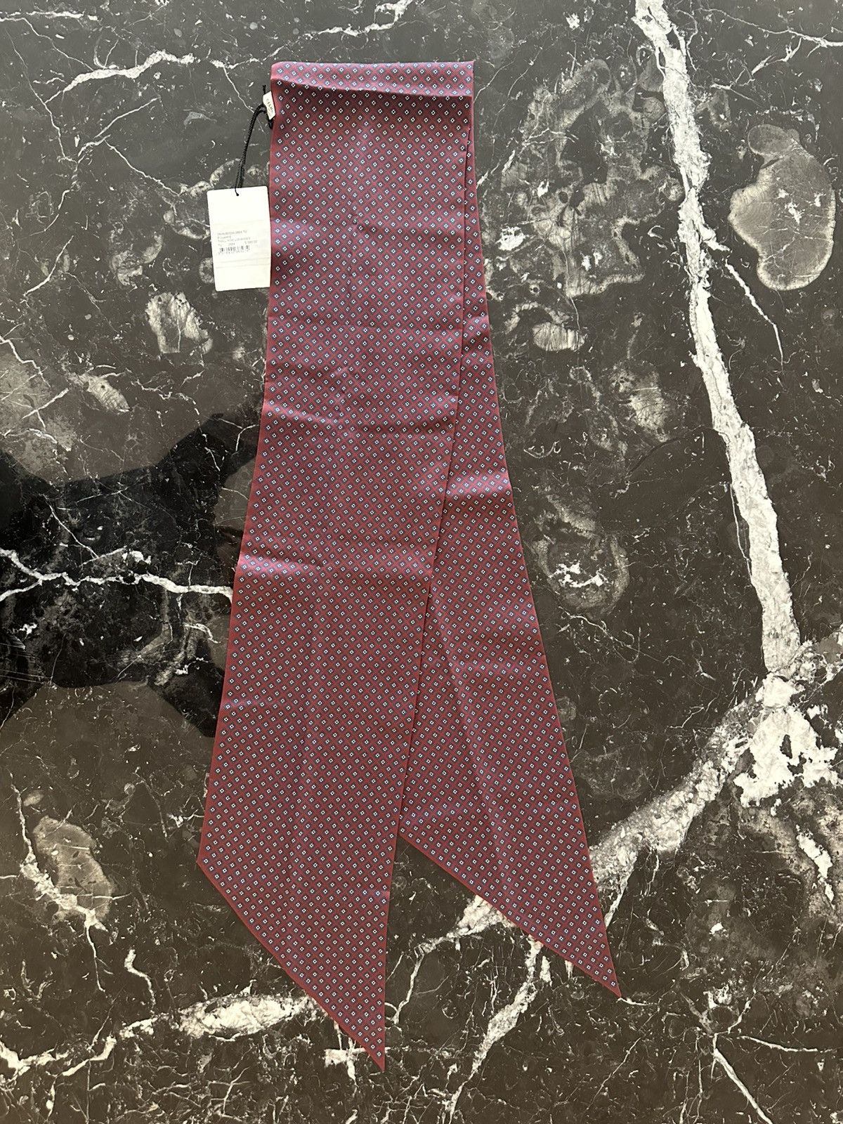 Celine 23AW Silk Scarf Burgundy Paisley Size ONE SIZE - 5 Thumbnail