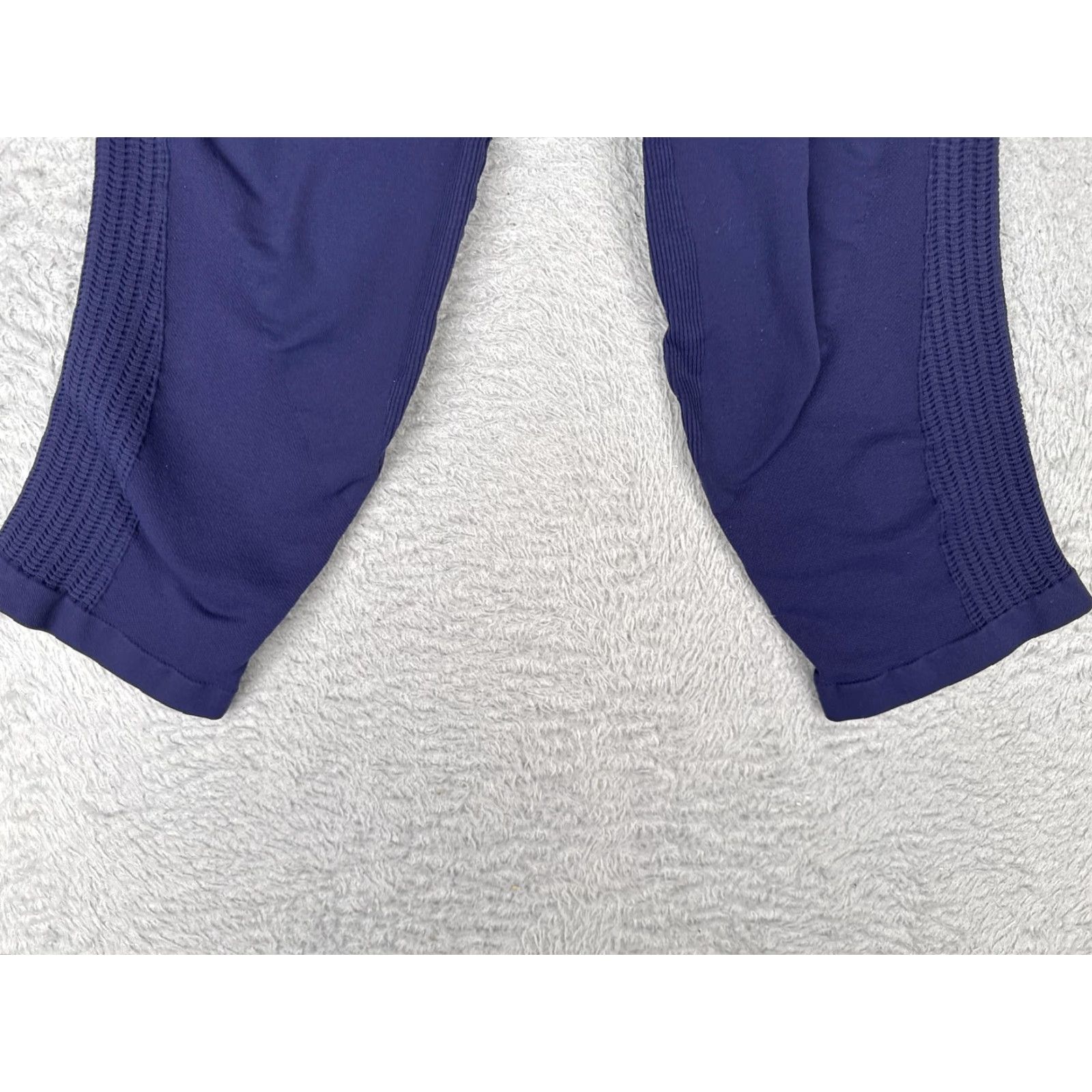 Lululemon Lululemon Crop Leggings Womens 10 Blue Purple In The Flow Crop Ruched Yoga Gym Size 32" / US 10 / IT 46 - 2 Thumbnail