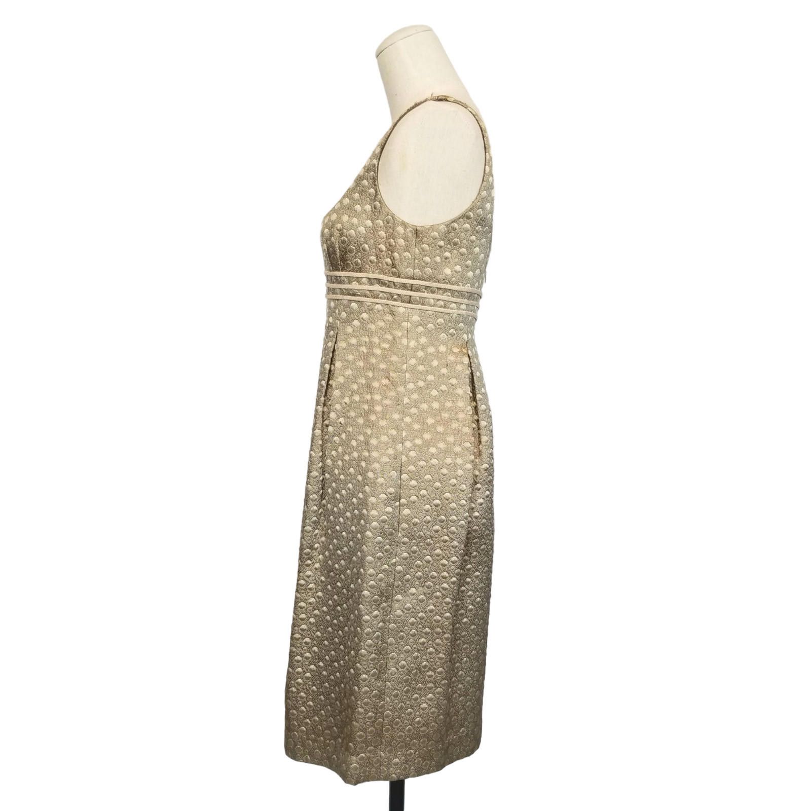 knee length dresses for ladies Vintage CARMEN MARC VALVO Metallic Liquid Silver Dress with Tags Attac –  The Thrifty Hippy main image 0