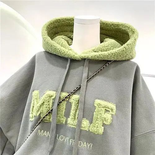 Other Fashion Patchwork Sweatshirt Women Autumn Winter Casual Size ONE SIZE - 1 Thumbnail