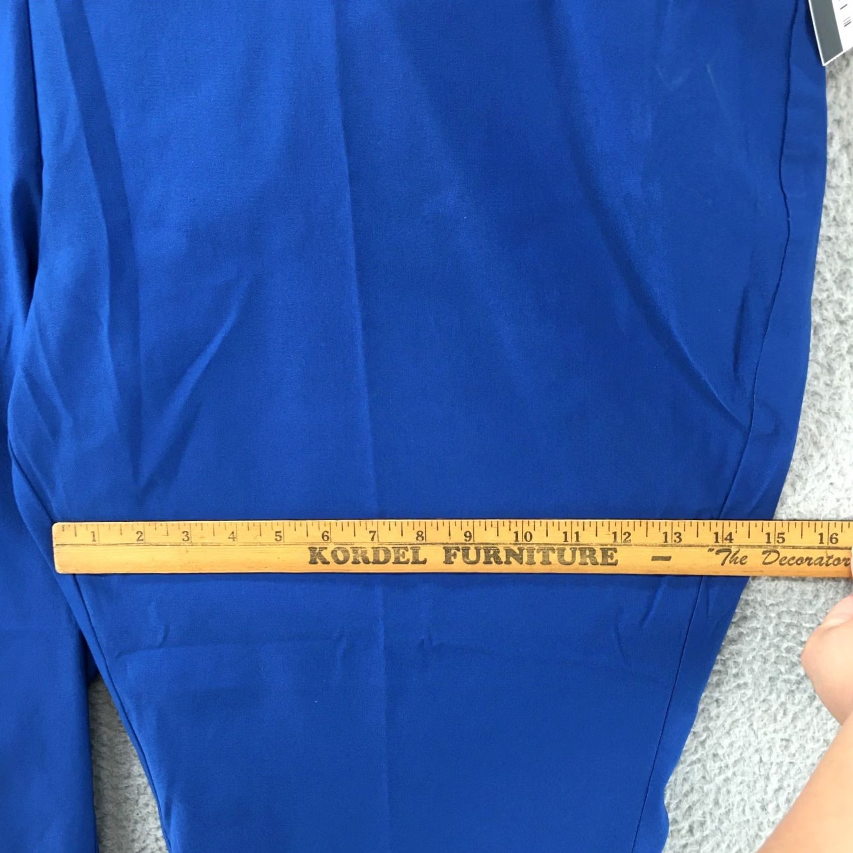 Worthington Worthington Skinny Pants Womens 28W Blue Solid Rayon Blend Mid Rise Casual NWT Size 28" / US 6 / IT 42 - 5 Thumbnail