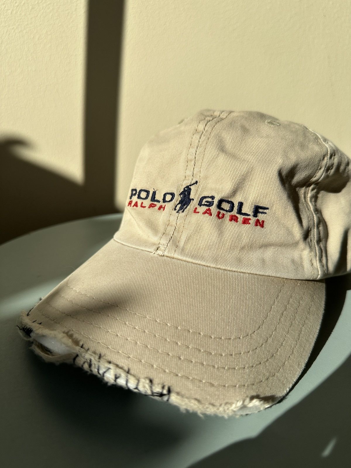 Ralph Lauren Polo Golf Ralph Lauren Distressed Cap – Beige Size ONE SIZE - 2 Thumbnail