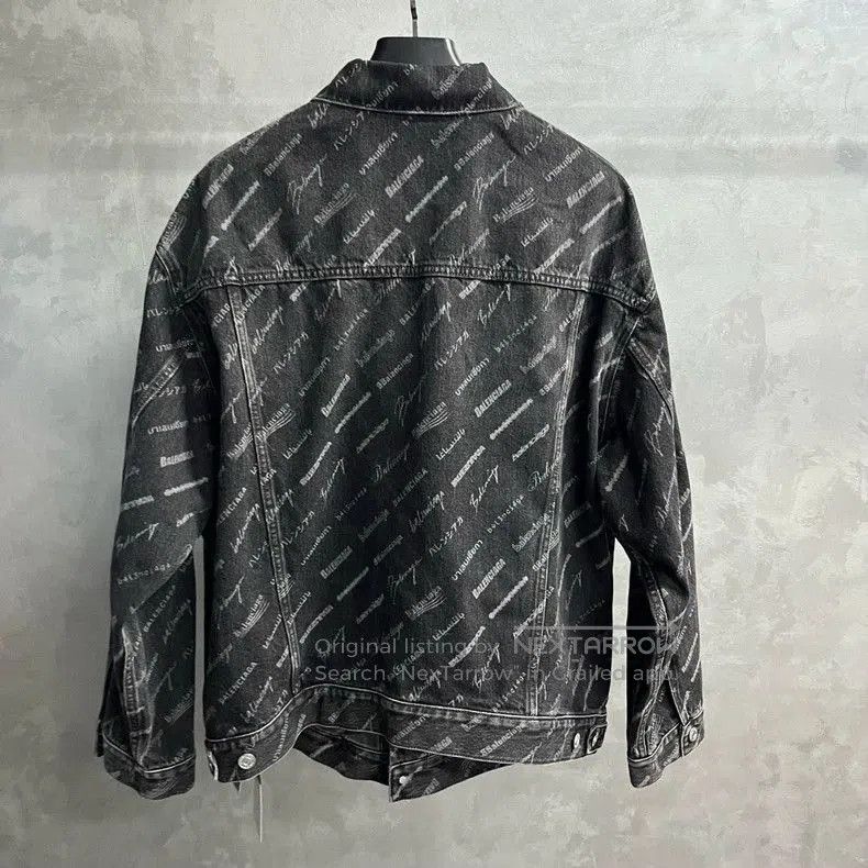 Balenciaga Balenciaga Black Logo Denim Jacket. Size US S / EU 44-46 / 1 - 2 Thumbnail