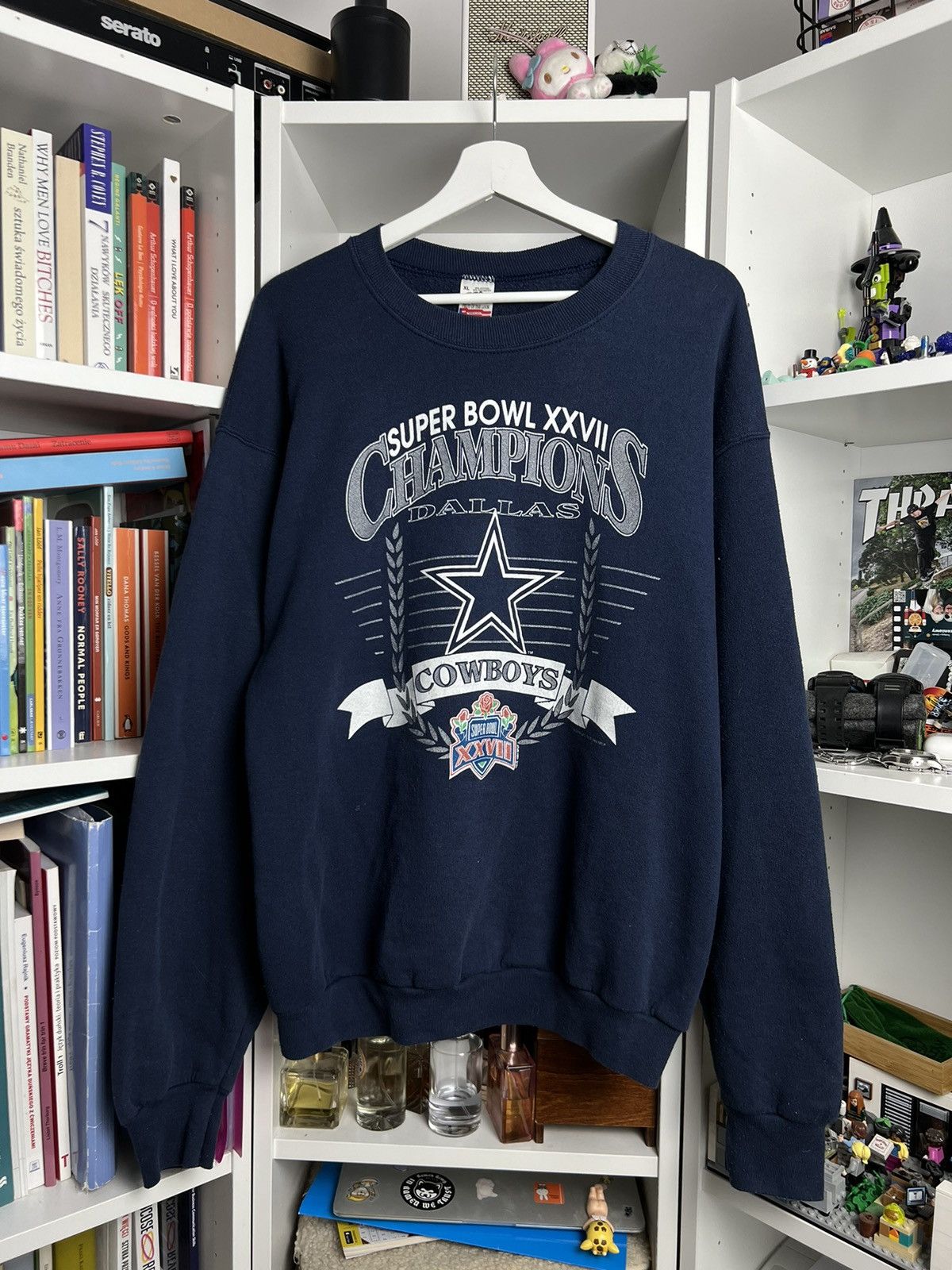 NFL × Vintage Vintage 1993 NFL Dallas Cowboys Super Bowl sweatshirt XL 90s Size US XL / EU 56 / 4 - 1 Thumbnail