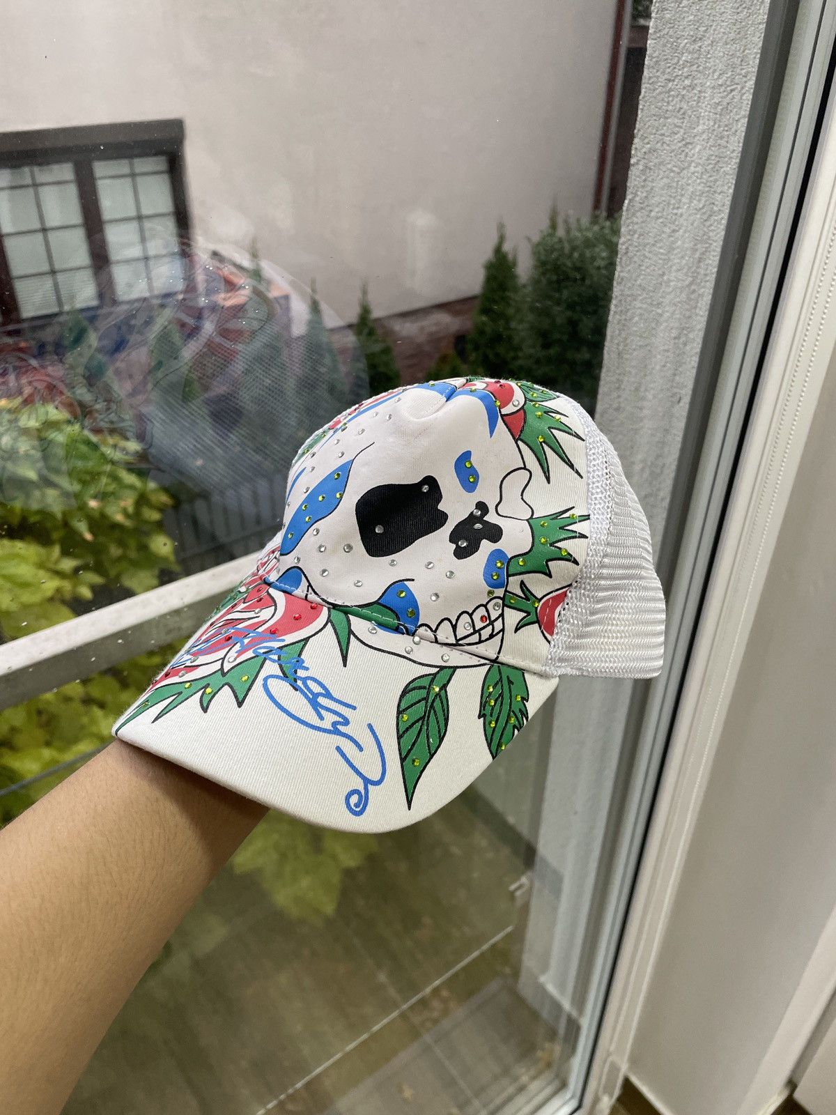 Ed Hardy Vintage Ed Hardy Cap Skulls Big Logo Japanese Avant Garde Size ONE SIZE - 1 Thumbnail