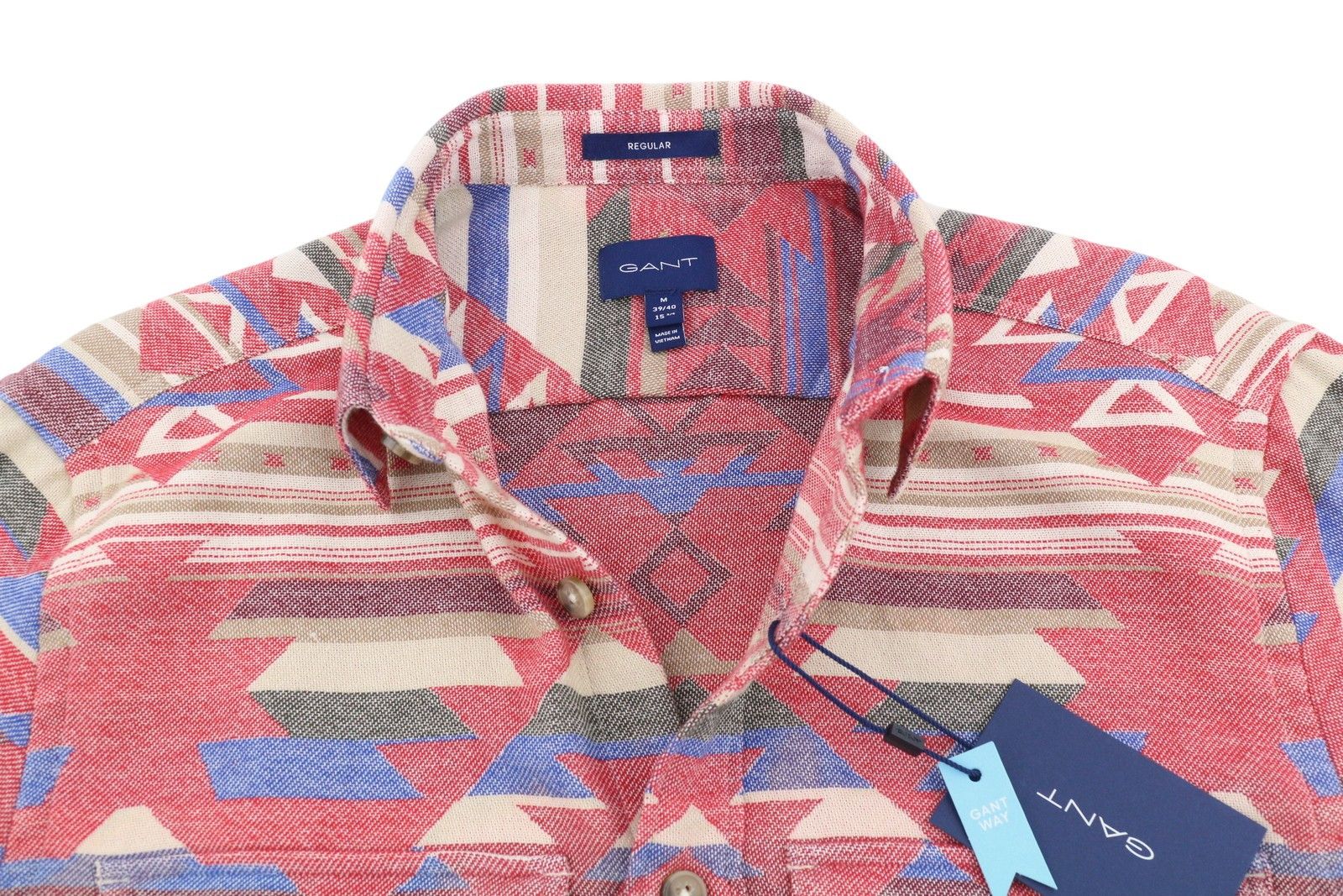 Gant REG GEOMETRIC JACQUARD TOWN M Equestrian Red 87510 Size US M / EU 48-50 / 2 - 4 Thumbnail