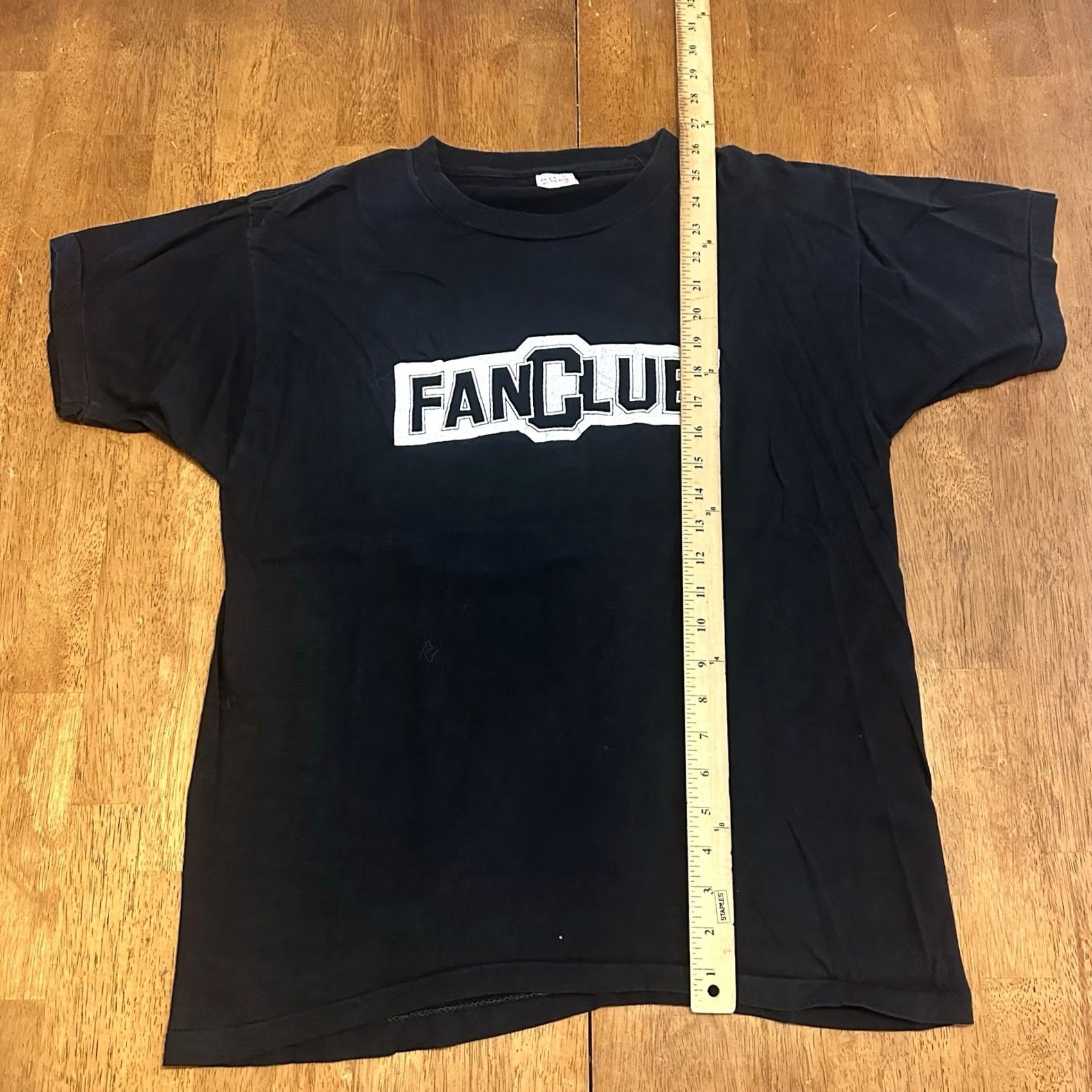 Nike VINTAGE Nike T-Shirt Mens Medium Black Swoosh Fan Club Just Do It 80s Size US M / EU 48-50 / 2 - 6 Thumbnail